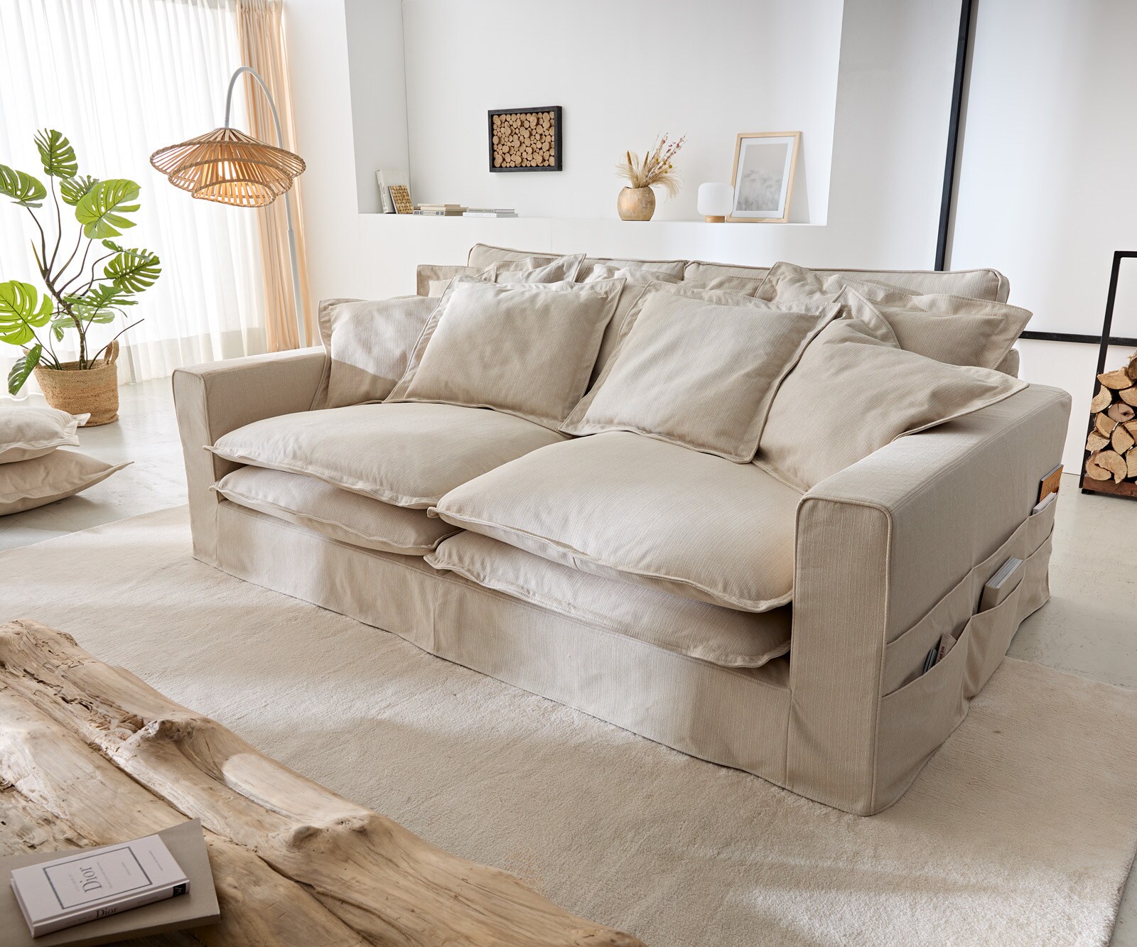  Hoezen-bank Noelia 240x145 cm met kussen designbank