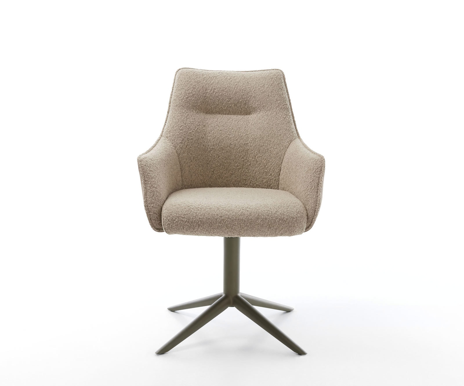 Draaistoel Alja-Flex met armleuning materiaalmix mud kruispoot afwerking met titanium 360° draaibaar rocker-functie pocketveer kern 1 Draaistoel Alja-Flex met armleuning materiaalmix mud kruispoot afwerking met titanium 360° draaibaar rocker-functie pocketveer kern 1