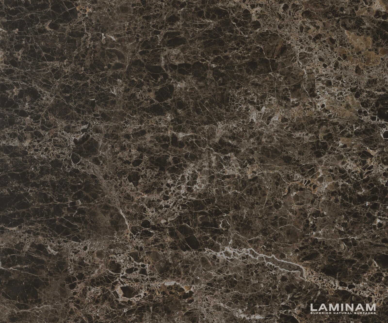Eettafel Edge Oval 220x120 keramiek  Laminam® Emperador Extra Lucidato donkerbruin W-frame metaal effectafwerking Titan 2