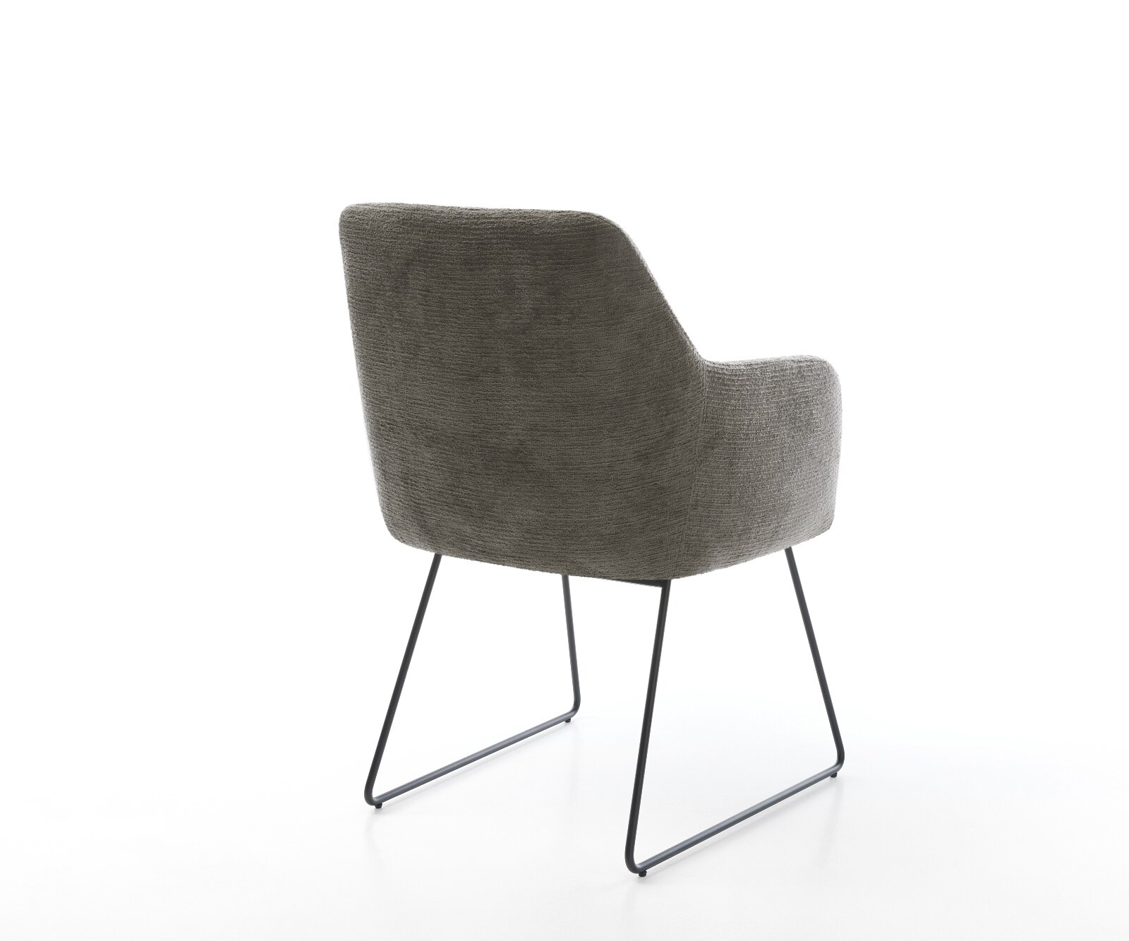 Eetkamerstoel Greg-Flex bouclé zacht mud slipframe zwart pocketveer kern 4