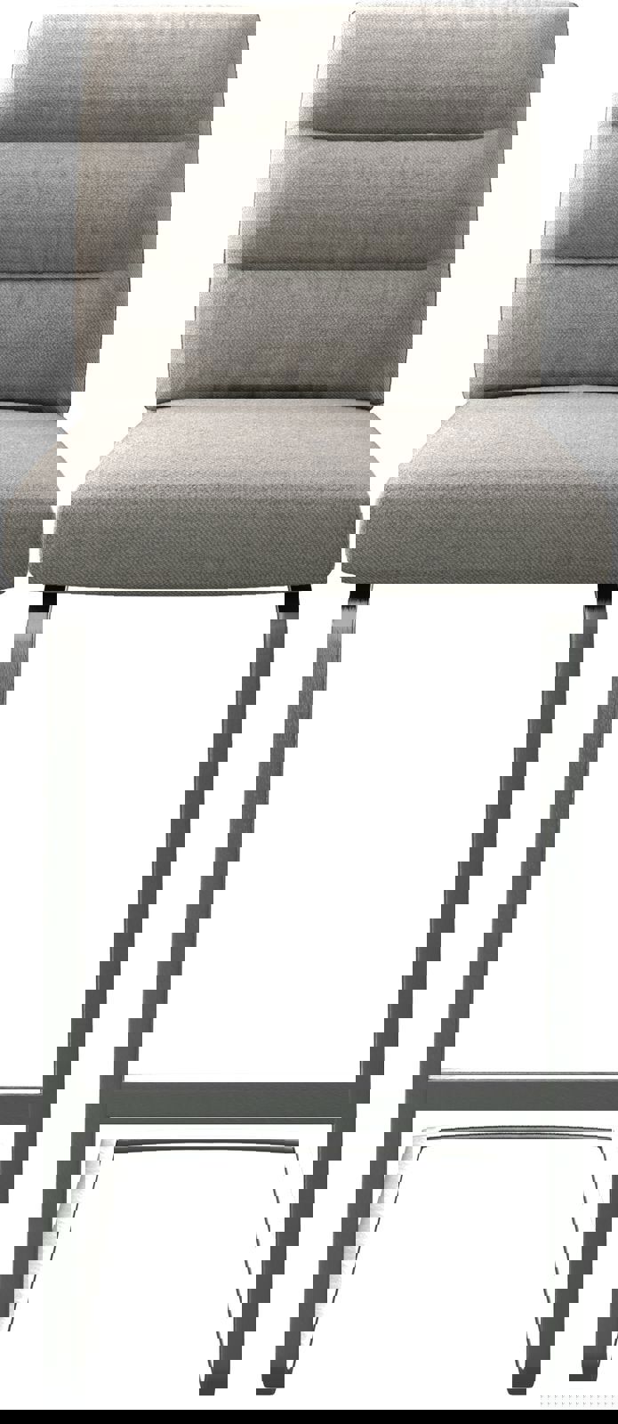 Barstoel Pela-Flex stripes lichtgrijs sledestoel vlak roestvrij staal 3 Barstoel Pela-Flex stripes lichtgrijs sledestoel vlak roestvrij staal 3