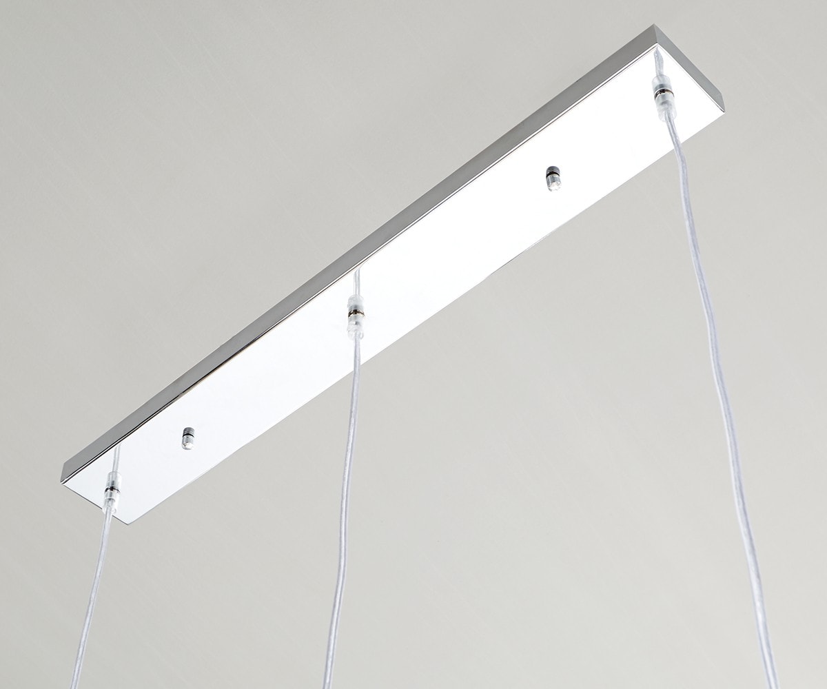 Plafondlamp Pentola 75 cm chroom zilverkleurig metaal 1 Plafondlamp Pentola 75 cm chroom zilverkleurig metaal 1