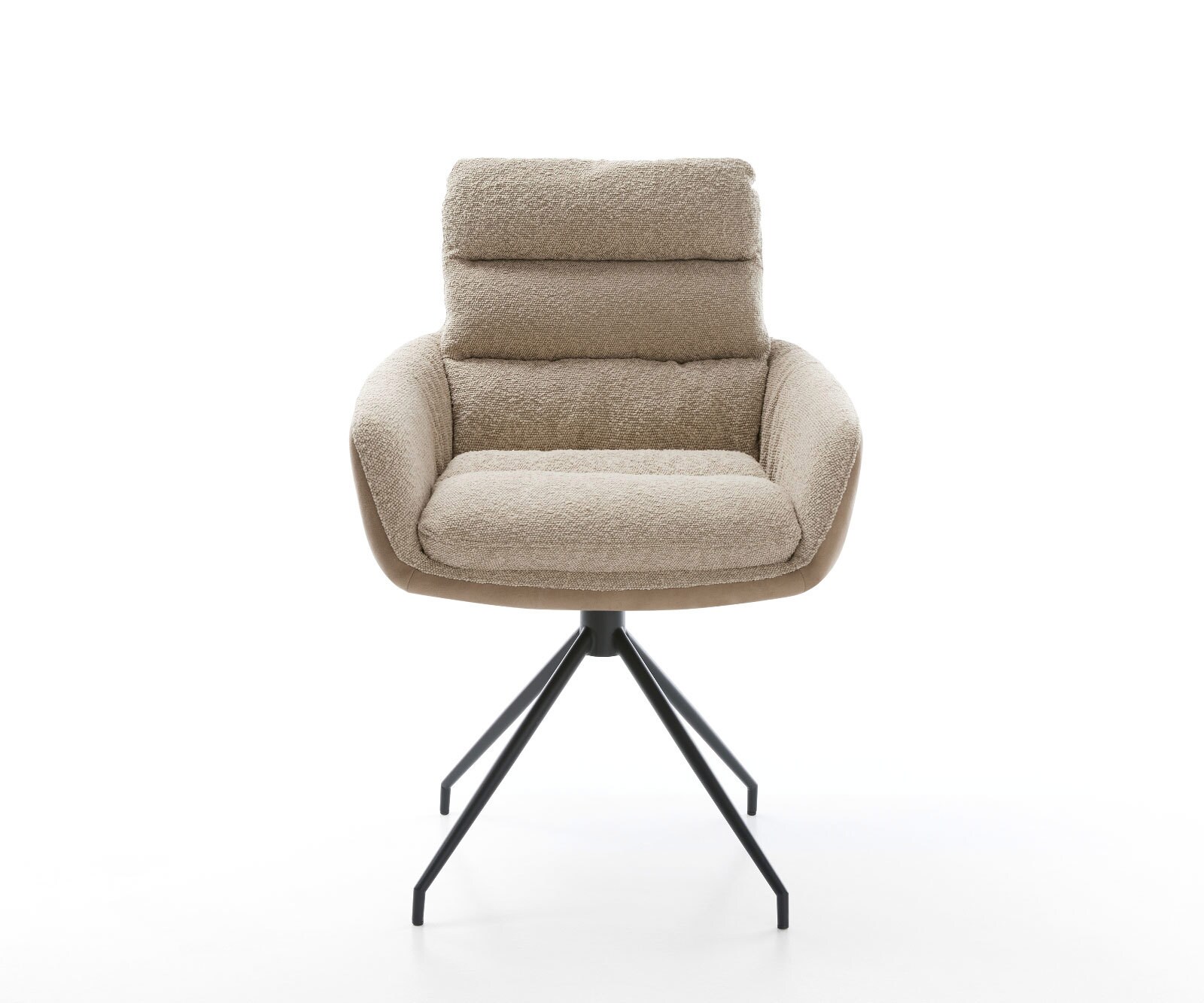 Draaistoel Abelia-Flex met armleuning materiaalmix mud kruisframe conisch zwart 180° draaibaar 1 Draaistoel Abelia-Flex met armleuning materiaalmix mud kruisframe conisch zwart 180° draaibaar 1