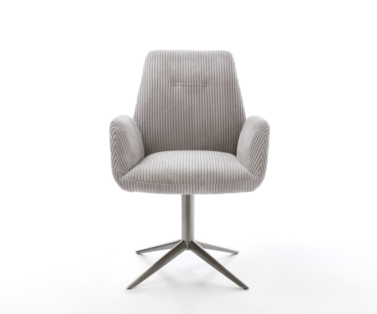 Draaistoel Zoa-Flex koord zilver grijs kruispoot grafiet 360° draaibaar rocker-functie pocketveer kern 1 Draaistoel Zoa-Flex koord zilver grijs kruispoot grafiet 360° draaibaar rocker-functie pocketveer kern 1