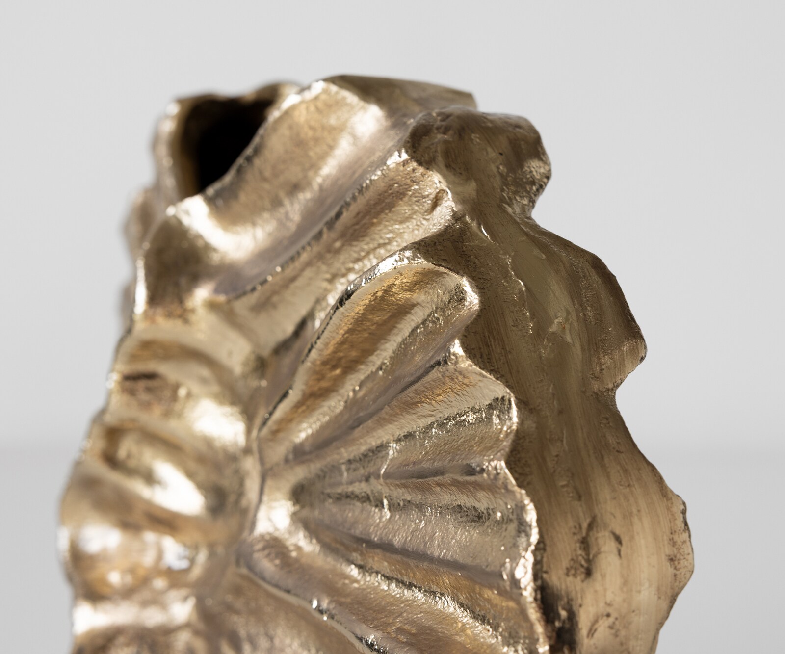 Vaas Nerina B47 x D18 x H42 cm Aluminium Champagner Handgemaakt 5
