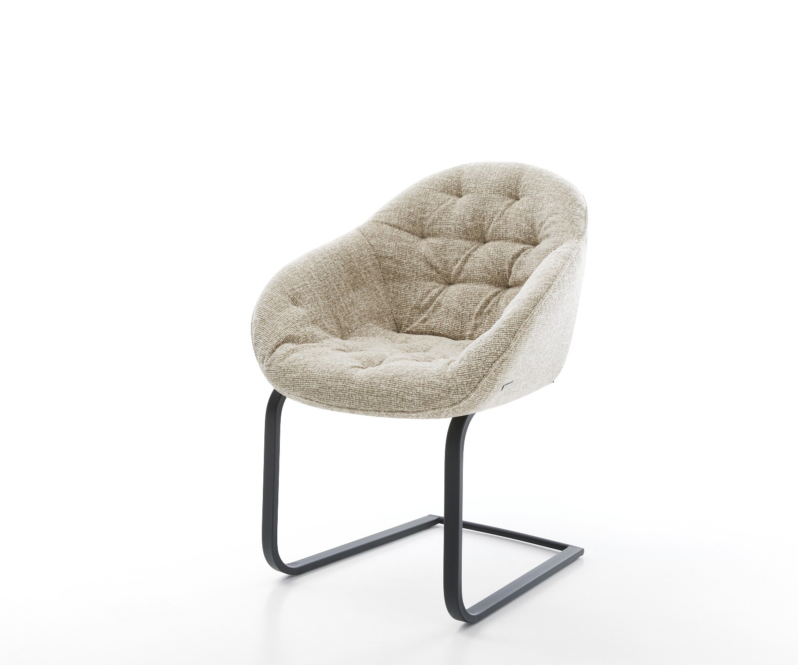Sledemodel Gaio-Flex geweven stof beige sledemodel vlak zwart