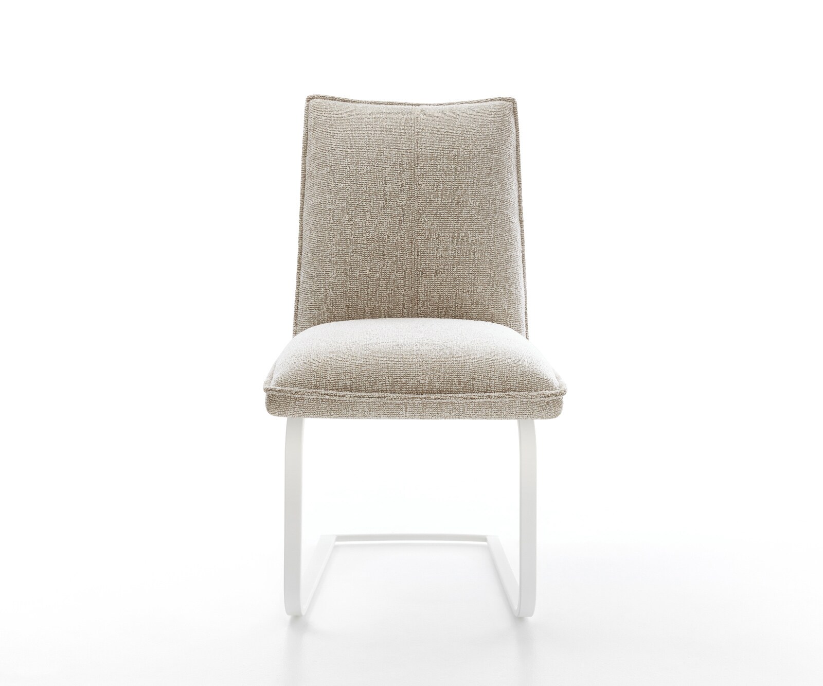 Sledemodel Lelio-Flex geweven stof beige sledemodel vlak wit pocketveer kern 1