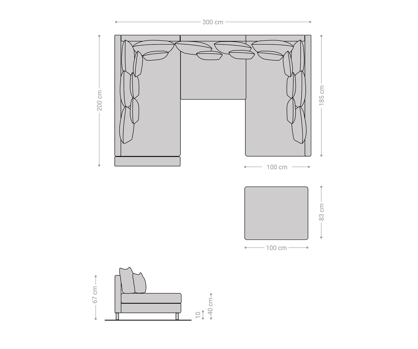 Woonlandschap Clovis bruin antiek optiek modulaire armleuning 5 Woonlandschap Clovis bruin antiek optiek modulaire armleuning 5
