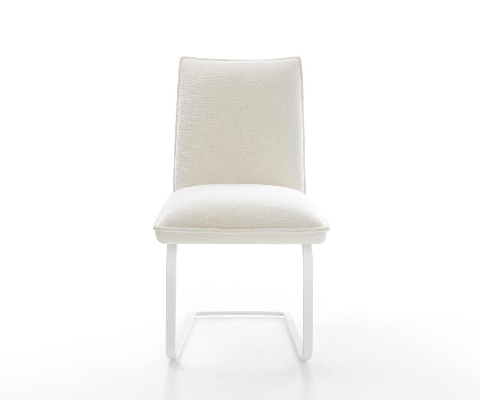 Sledemodel Lelio-Flex bouclé zacht beige sledemodel vlak wit pocketveer kern 1