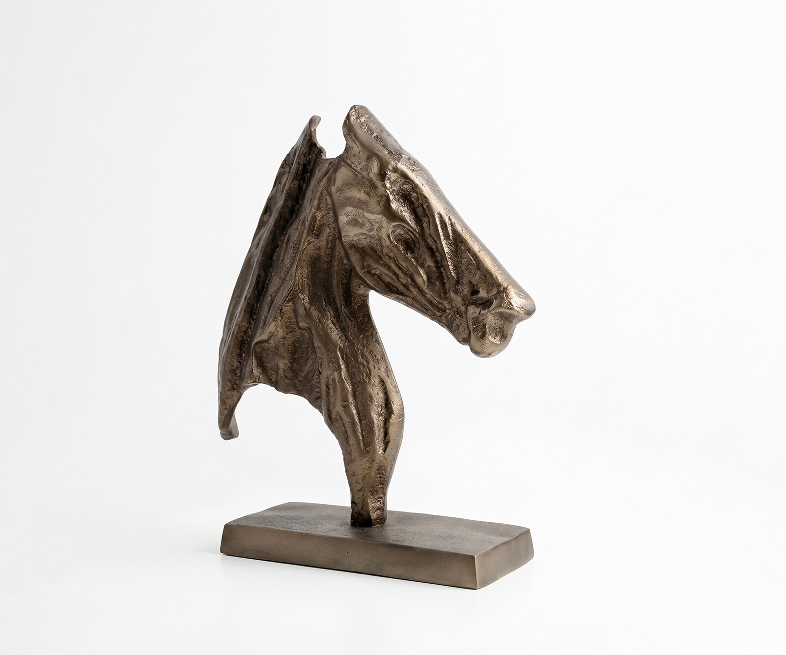 Beeldje Cavallo B31 x D11 x H37 cm Aluminium Aurum Satin Handgemaakt
