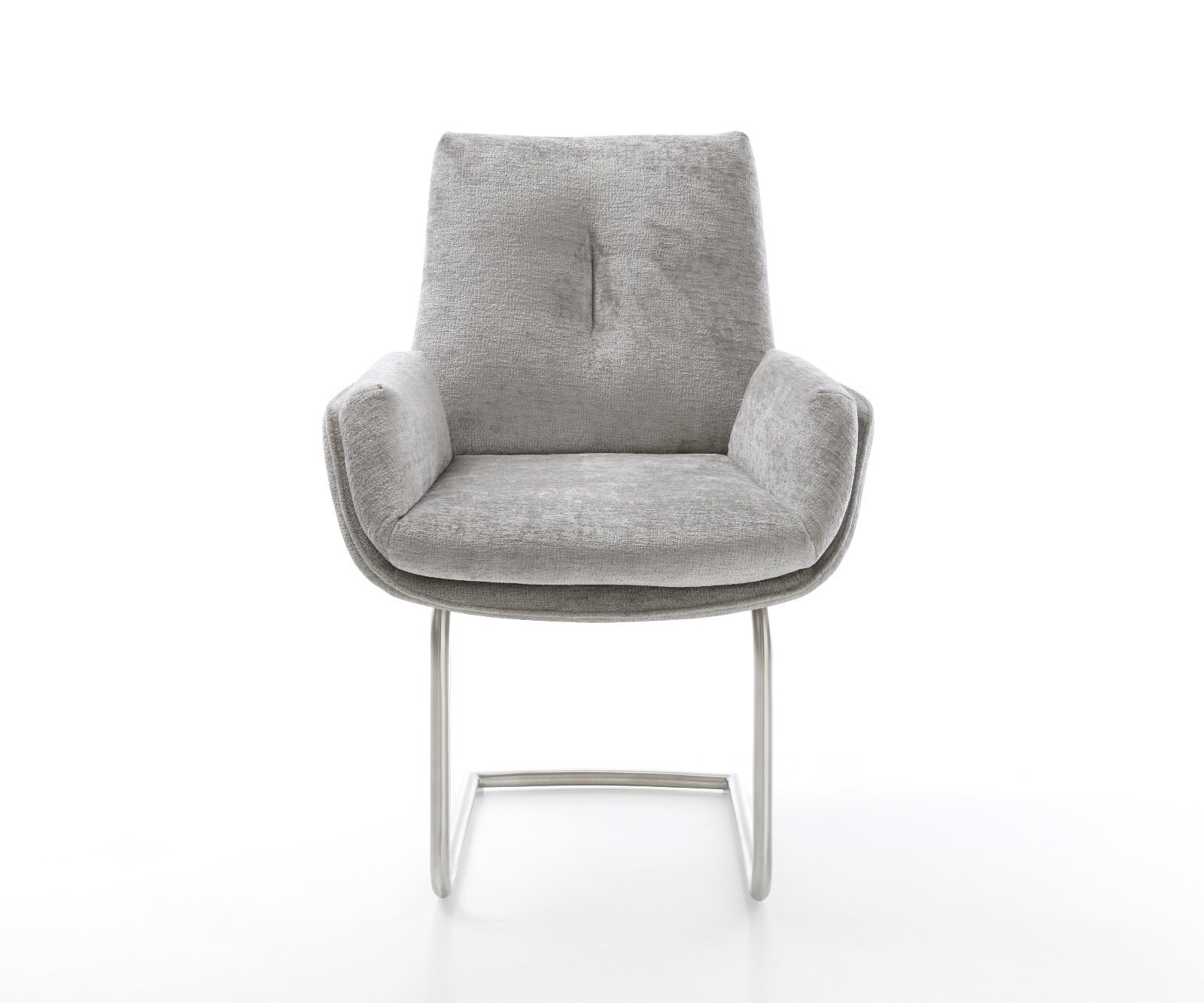 Sledemodel Clea-Flex chenille zilver grijs sledemodel rond roestvrij staal 1 Sledemodel Clea-Flex chenille zilver grijs sledemodel rond roestvrij staal 1