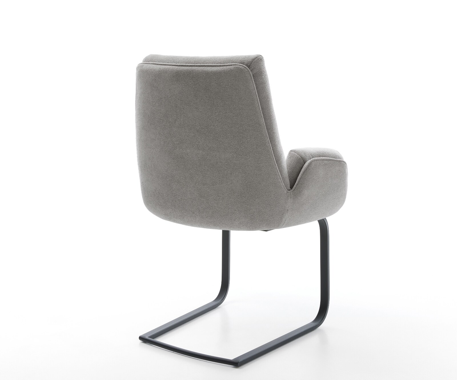 Sledemodel Clea-Flex zachte stof met structuur grijs sledemodel vlak zwart pocketveer kern 5