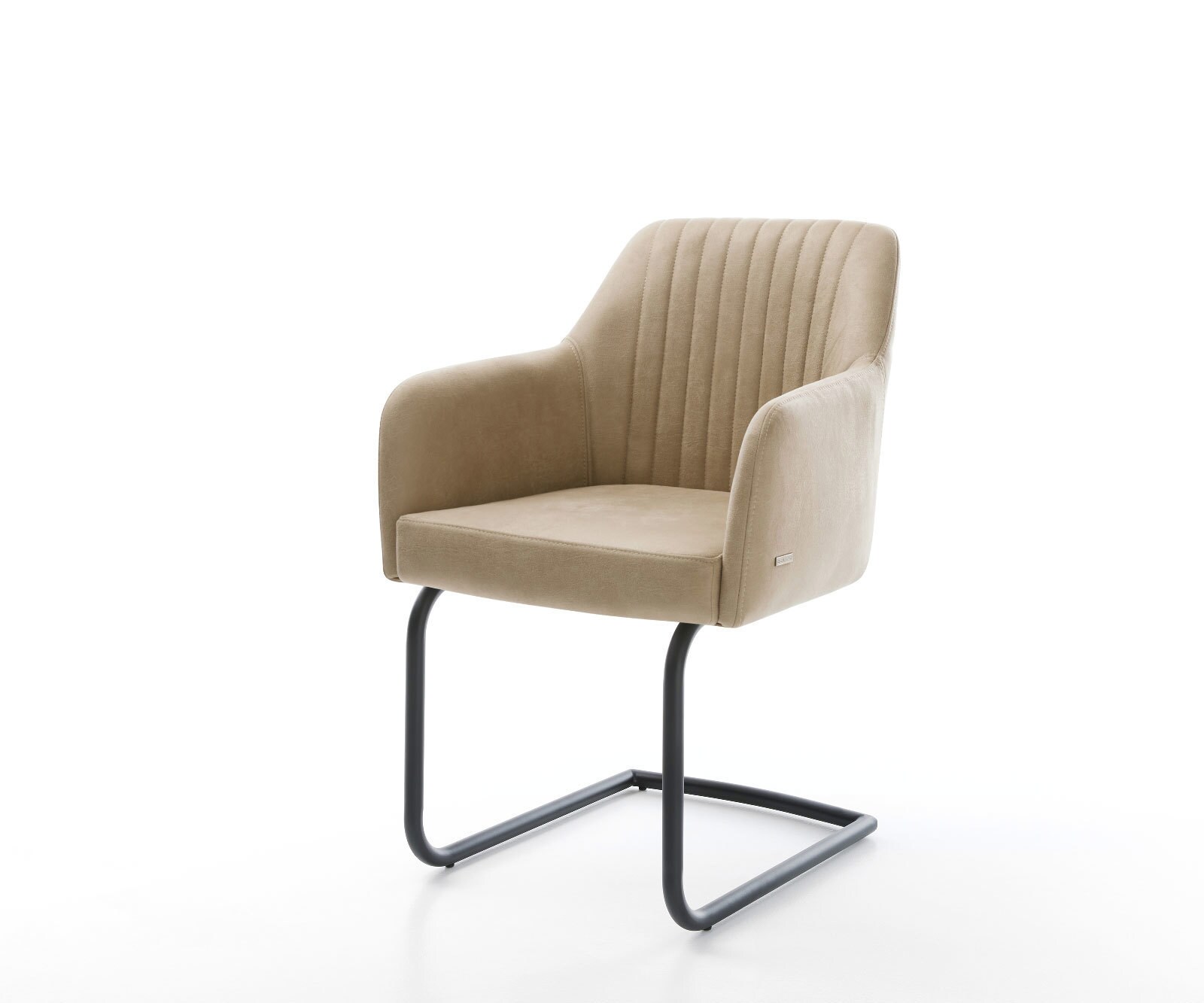 Sledemodel Greg-Flex microvelours beige vintage sledemodel rond zwart pocketveer kern Sledemodel Greg-Flex microvelours beige vintage sledemodel rond zwart pocketveer kern