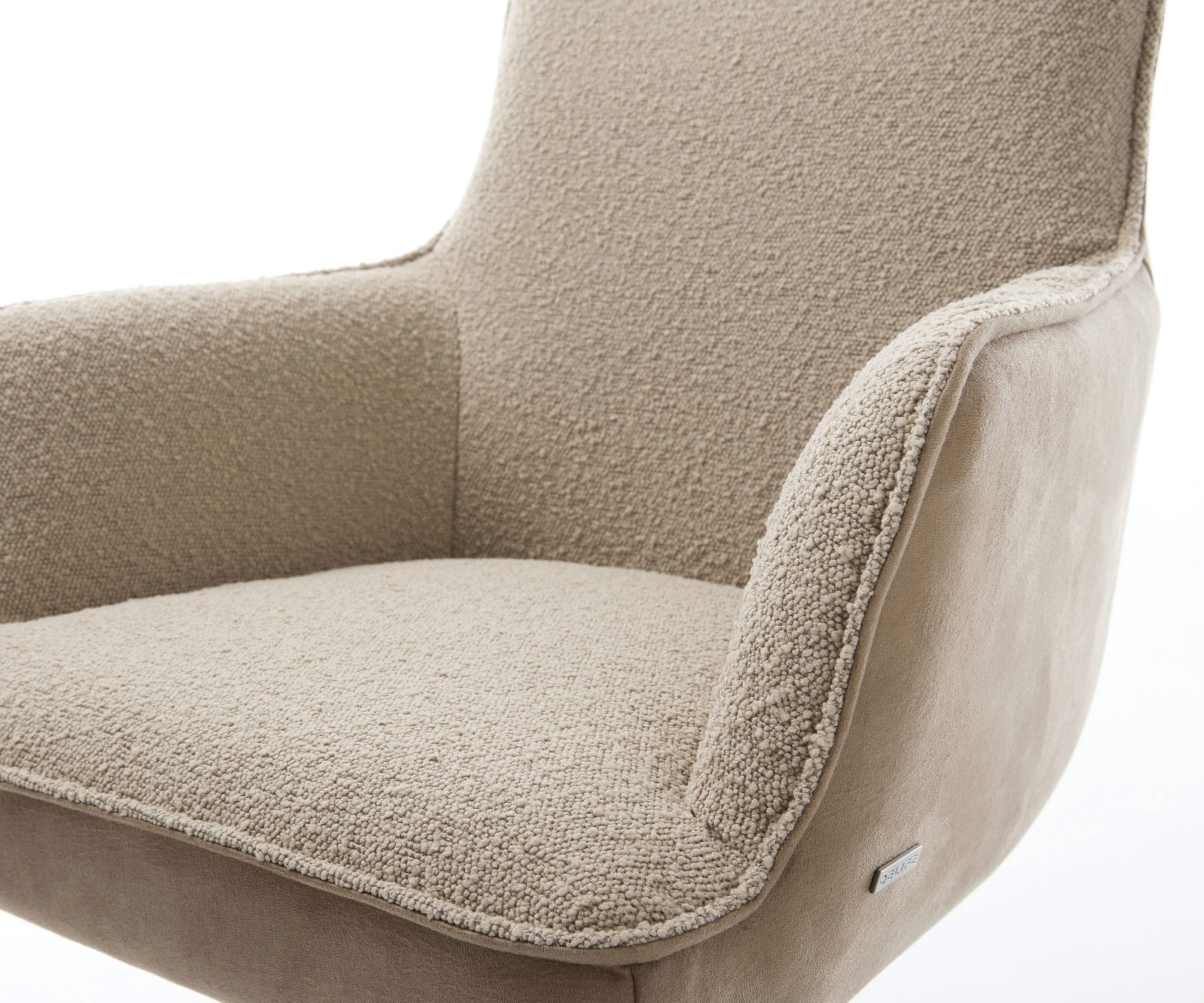 Draaistoel Heira-Flex met armleuning materiaalmix mud kruisframe breed roestvrij staal 360° draaibaar rocker-functie pocketveer kern 3 Draaistoel Heira-Flex met armleuning materiaalmix mud kruisframe breed roestvrij staal 360° draaibaar rocker-functie pocketveer kern 3