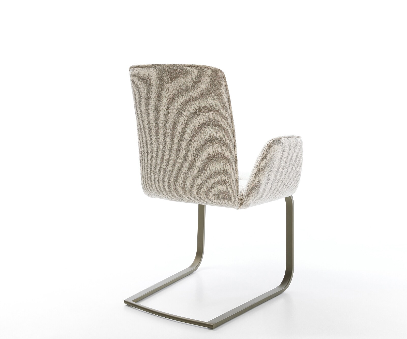 Sledemodel Vinja-Flex geweven stof beige sledemodel vlak afwerking met titanium 5