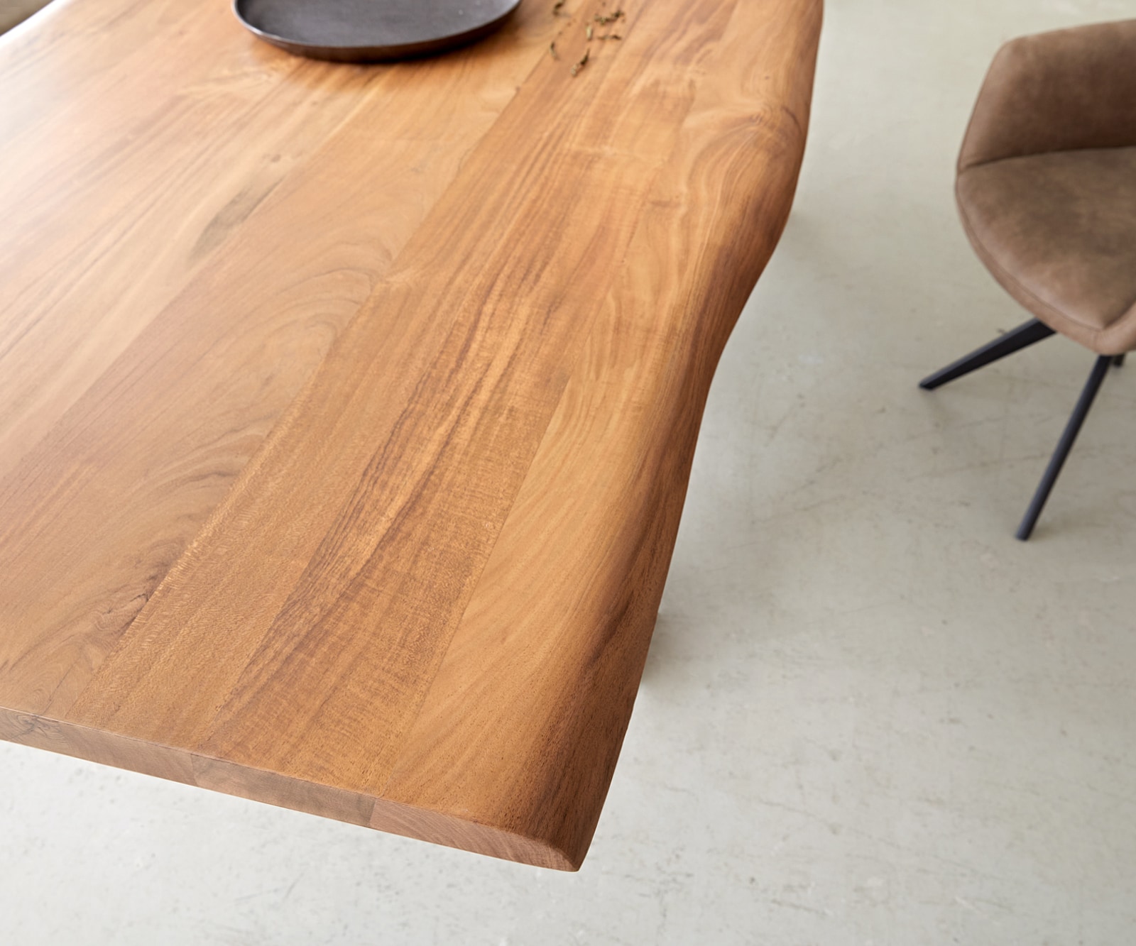 Eettafel Edge 260x100 acacia natuur glas Live-Edge 4 Eettafel Edge 260x100 acacia natuur glas Live-Edge 4