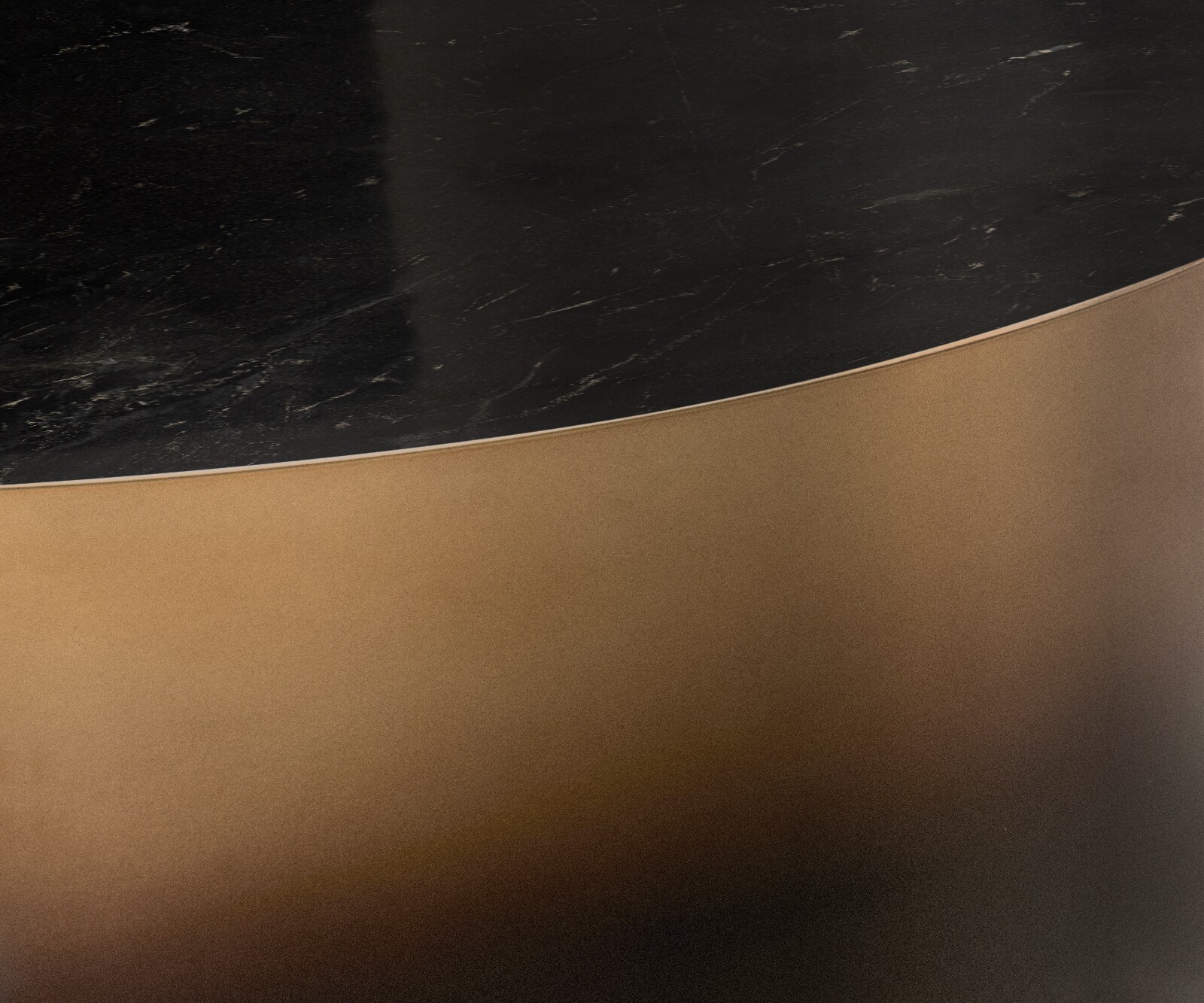 Salontafel Alerio 90x90 cm marmer zwart-zilver metaal goud fusion afwerking 2