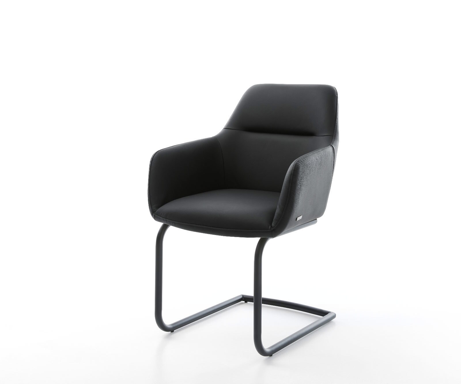 Sledemodel Pejo-Flex echt leer zwart sledemodel rond zwart pocketveer kern 1