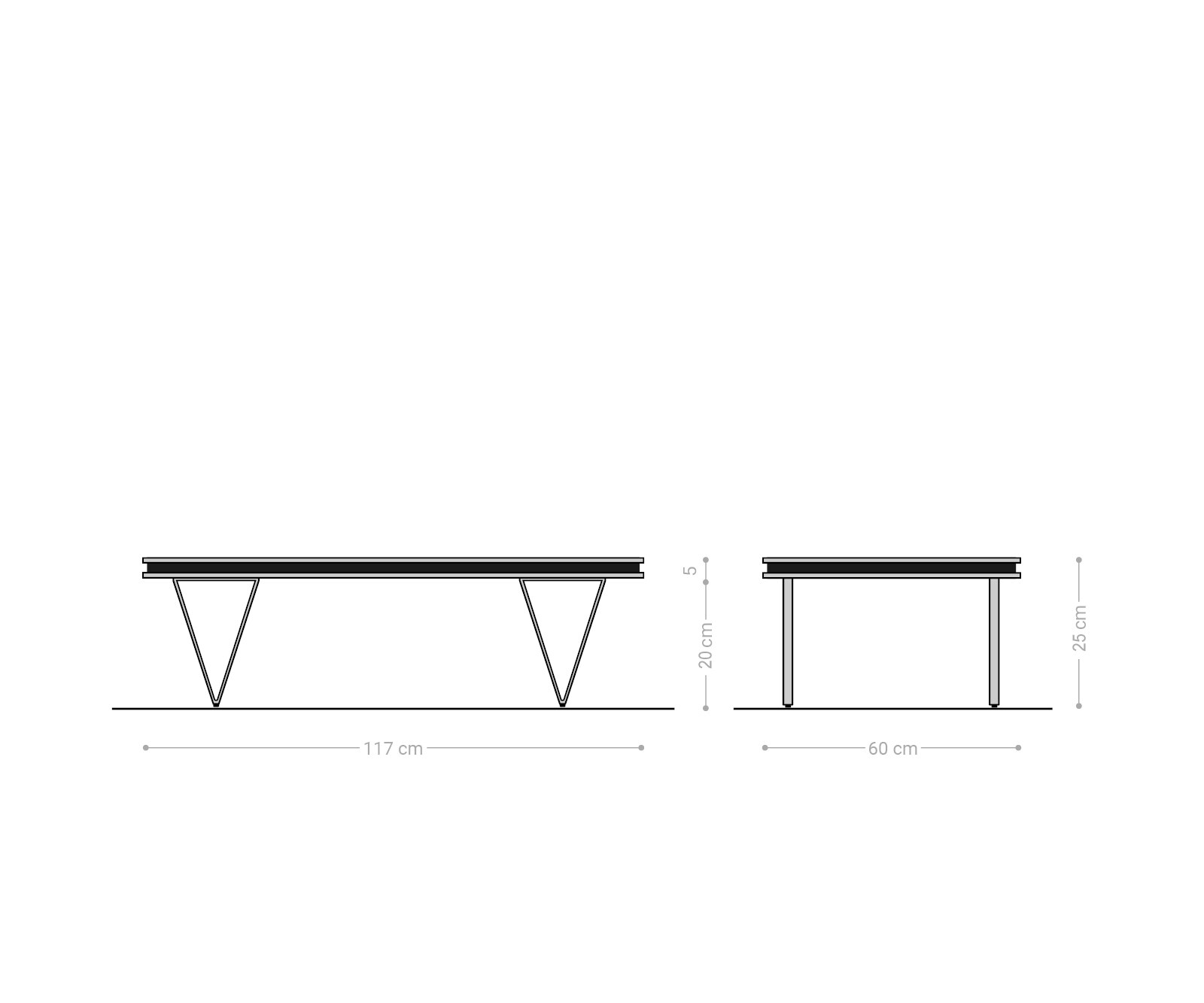 Design salontafel Stonegrace 117x60x25 cm naturel acacia leisteen 4