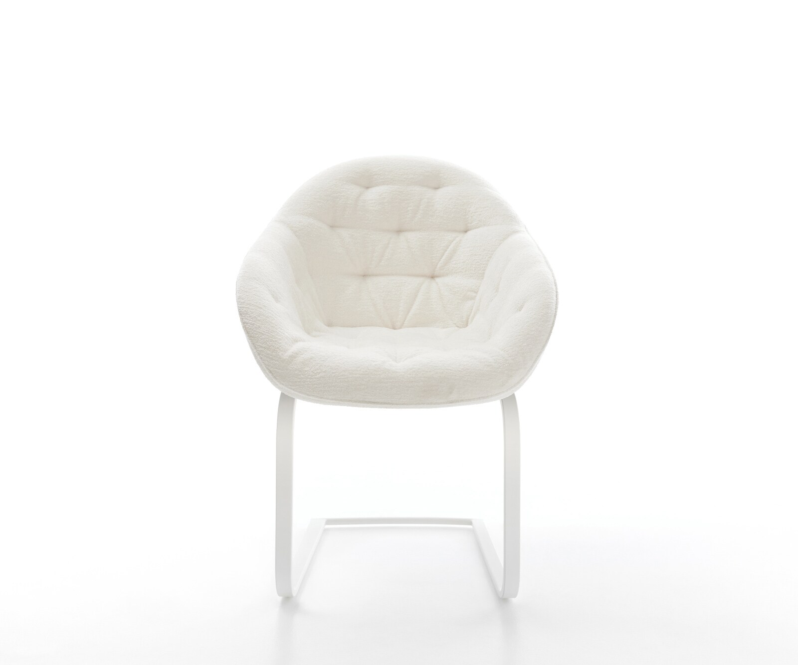 Sledemodel Gaio-Flex bouclé zacht beige sledemodel vlak wit 2