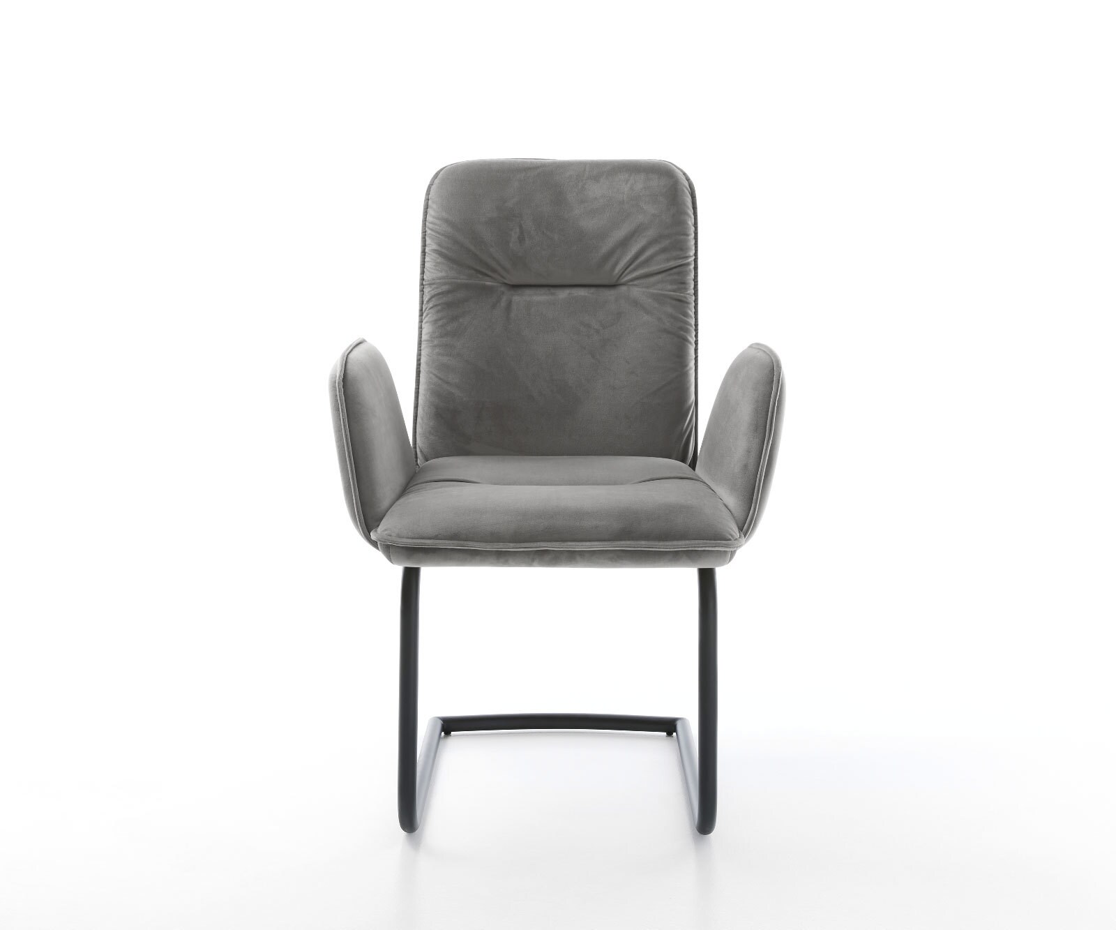 Sledemodel Vinja-Flex fluweel grijs sledemodel rond zwart 1 Sledemodel Vinja-Flex fluweel grijs sledemodel rond zwart 1