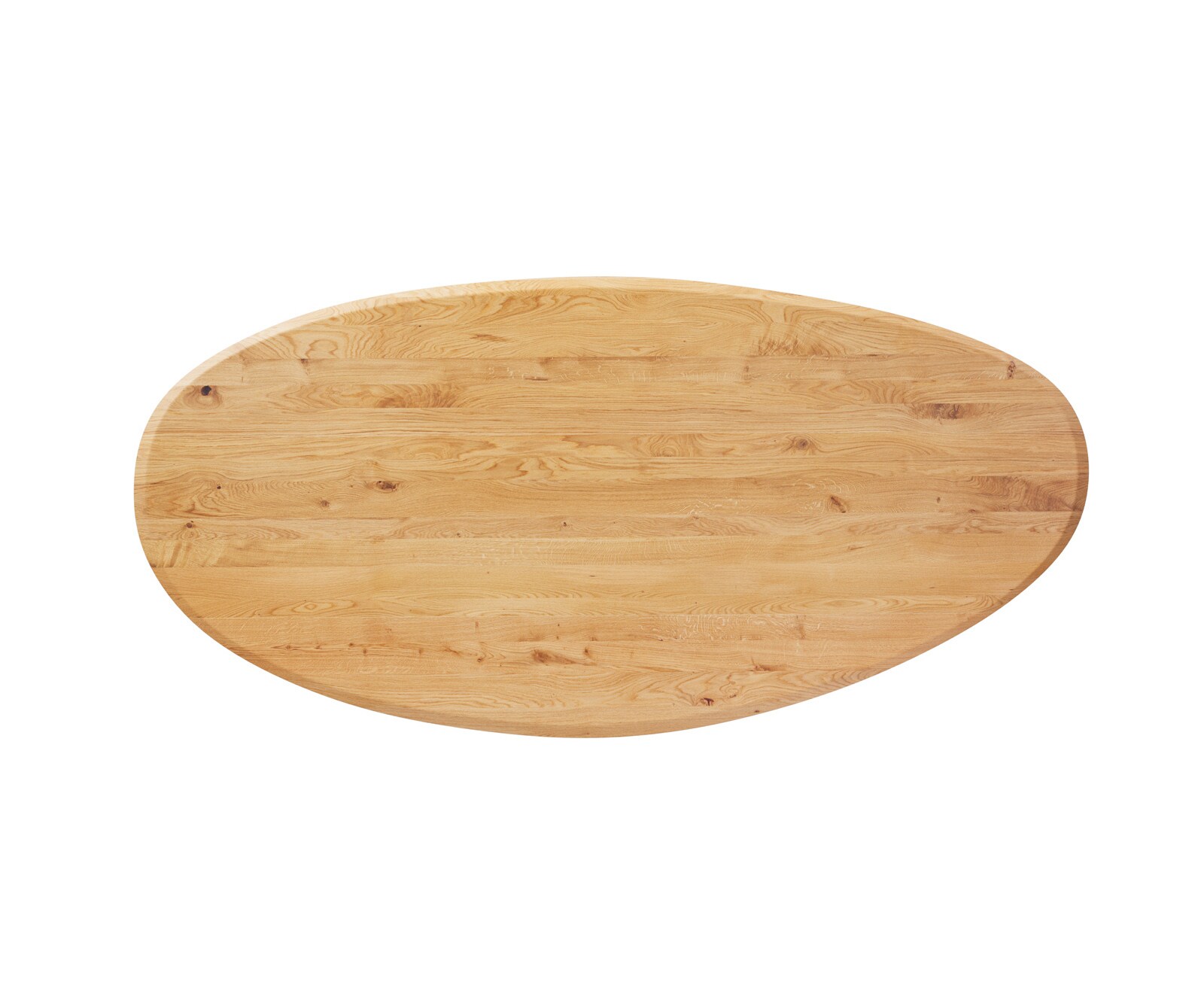 Edge Ovaal eettafelblad 280x130x2,5 cm Eiken natuur Flow Edge 2