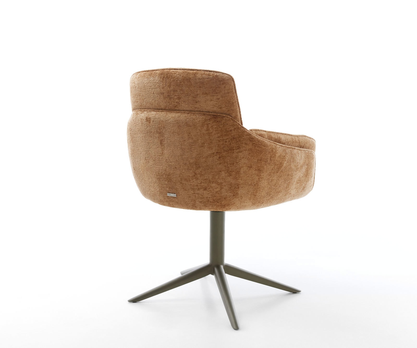 Draaistoel Luan-Flex met armleuning chenille Roest kruispoot afwerking met titanium 360° draaibaar rocker-functie 4 Draaistoel Luan-Flex met armleuning chenille Roest kruispoot afwerking met titanium 360° draaibaar rocker-functie 4