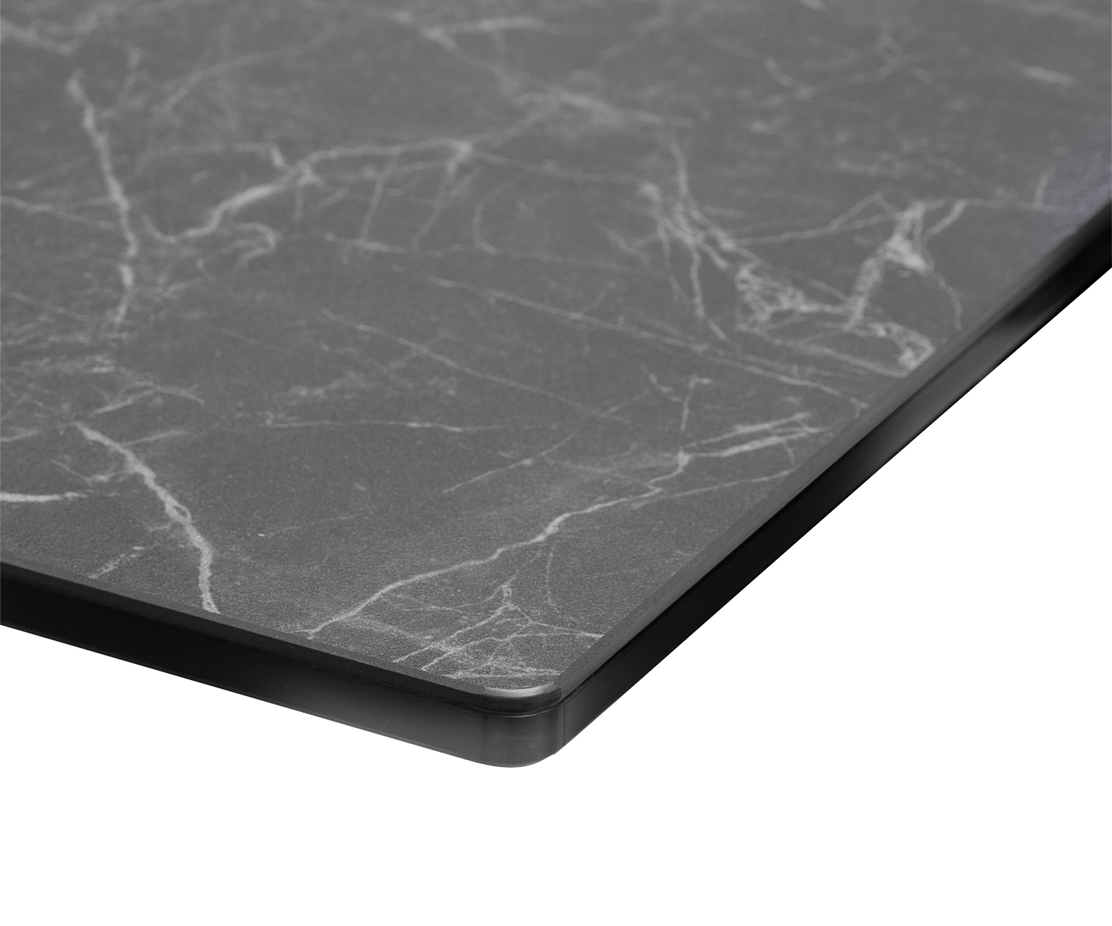 Eetkamertafel Edge 180-220x90 keramiek Laminam®Nero Greco grijs W-frame zwart uitschuifbaar 4 Eetkamertafel Edge 180-220x90 keramiek Laminam®Nero Greco grijs W-frame zwart uitschuifbaar 4
