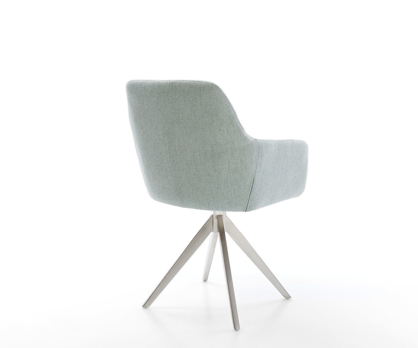 Eetkamerstoel Pejo-Flex stripes mint kruisframe hoekig roestvrij staal pocketveer kern 4 Eetkamerstoel Pejo-Flex stripes mint kruisframe hoekig roestvrij staal pocketveer kern 4