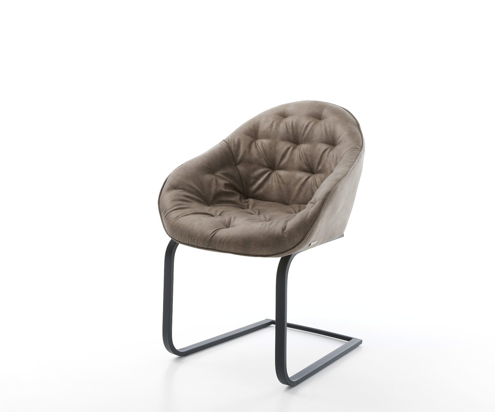 Sledemodel Gaio-Flex microvelours taupe vintage sledemodel vlak zwart