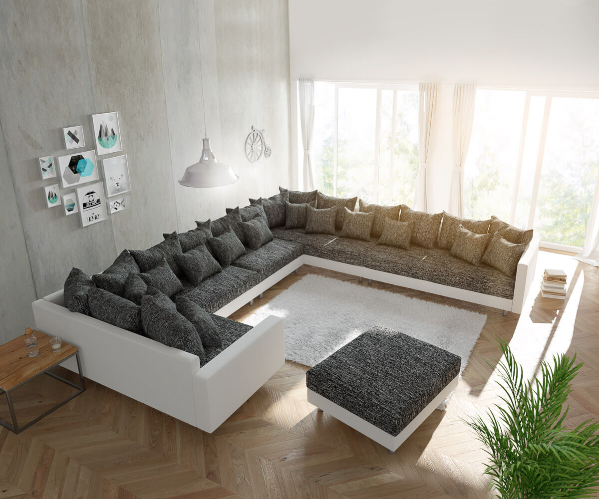  Bank Clovis XXL woonlandschap modulaire design bank 1