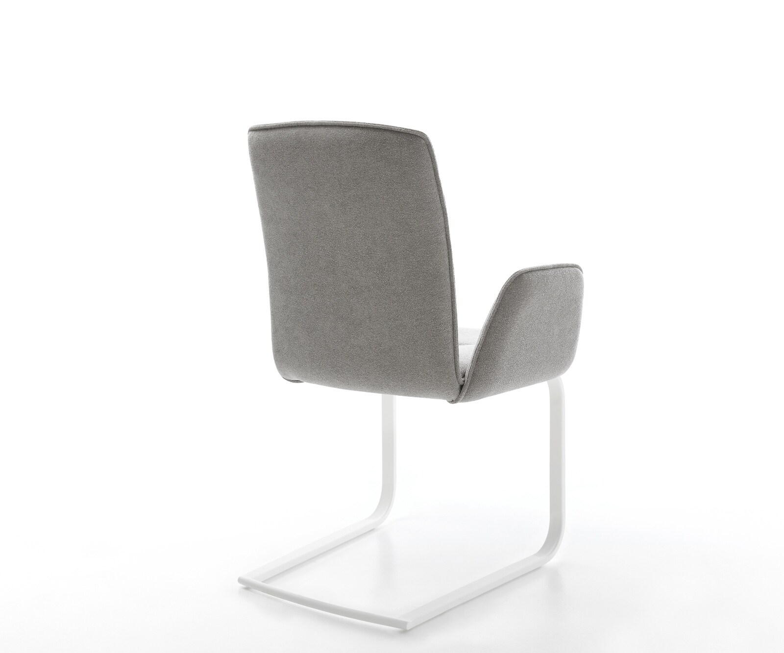 Sledemodel Vinja-Flex zachte stof met structuur grijs sledemodel vlak wit 5