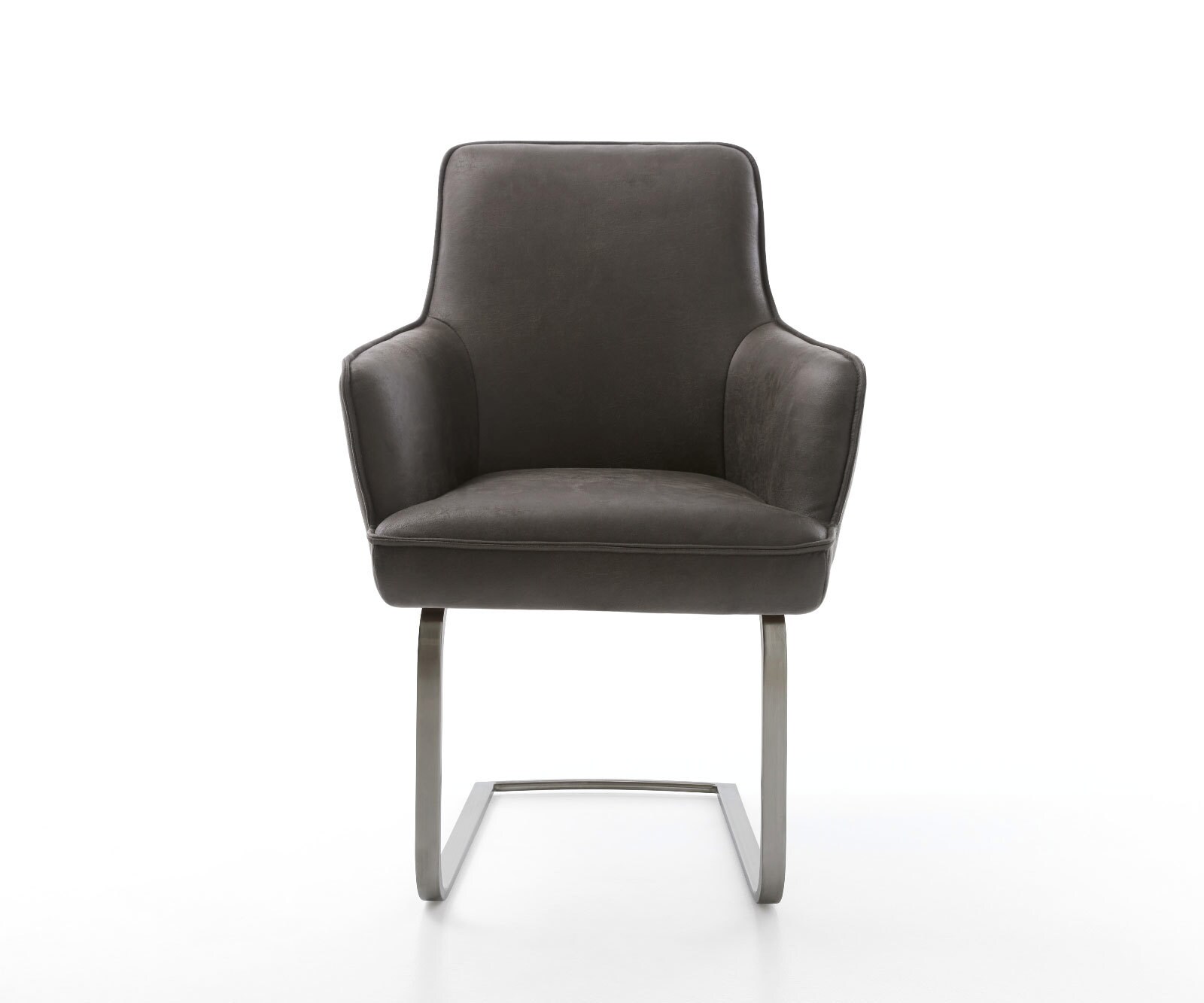 Sledemodel Heira-Flex met armleuning microvelours antraciet vintage sledemodel vlak grafiet pocketveer kern 1 Sledemodel Heira-Flex met armleuning microvelours antraciet vintage sledemodel vlak grafiet pocketveer kern 1