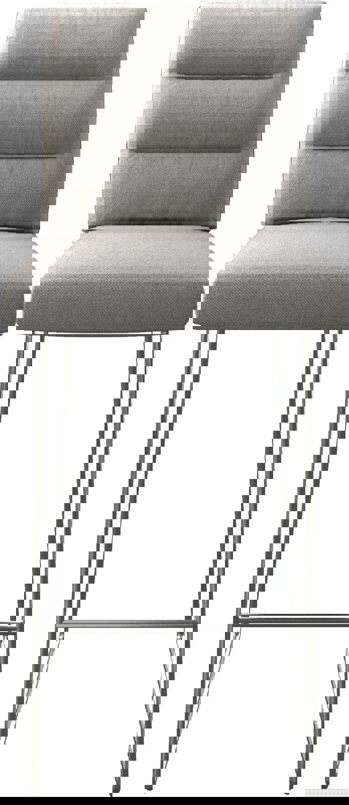 Barstoel Pela-Flex stripes lichtgrijs slipframe roestvrij staal 3 Barstoel Pela-Flex stripes lichtgrijs slipframe roestvrij staal 3