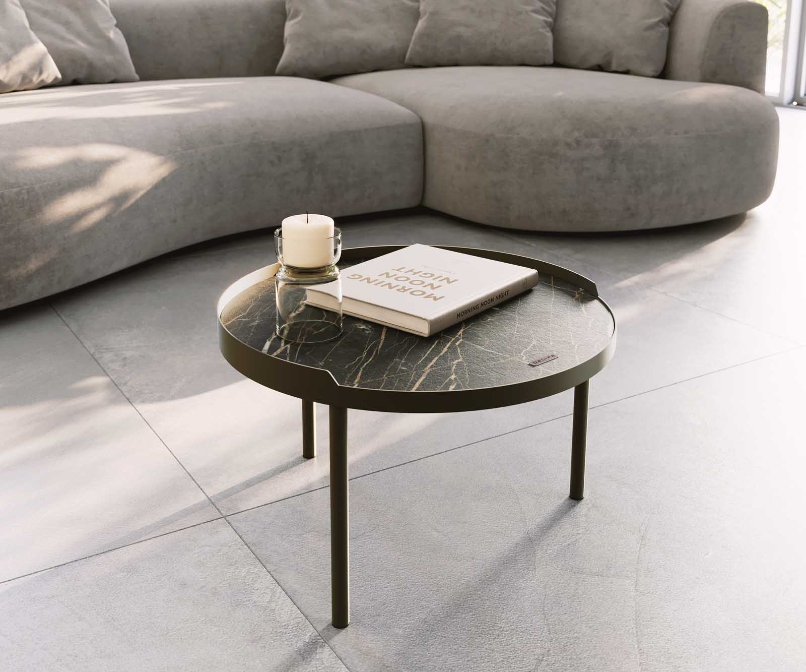 Salontafel Torell keramiek Laminam®Noir Desir Bruin Salontafel Torell keramiek Laminam®Noir Desir Bruin