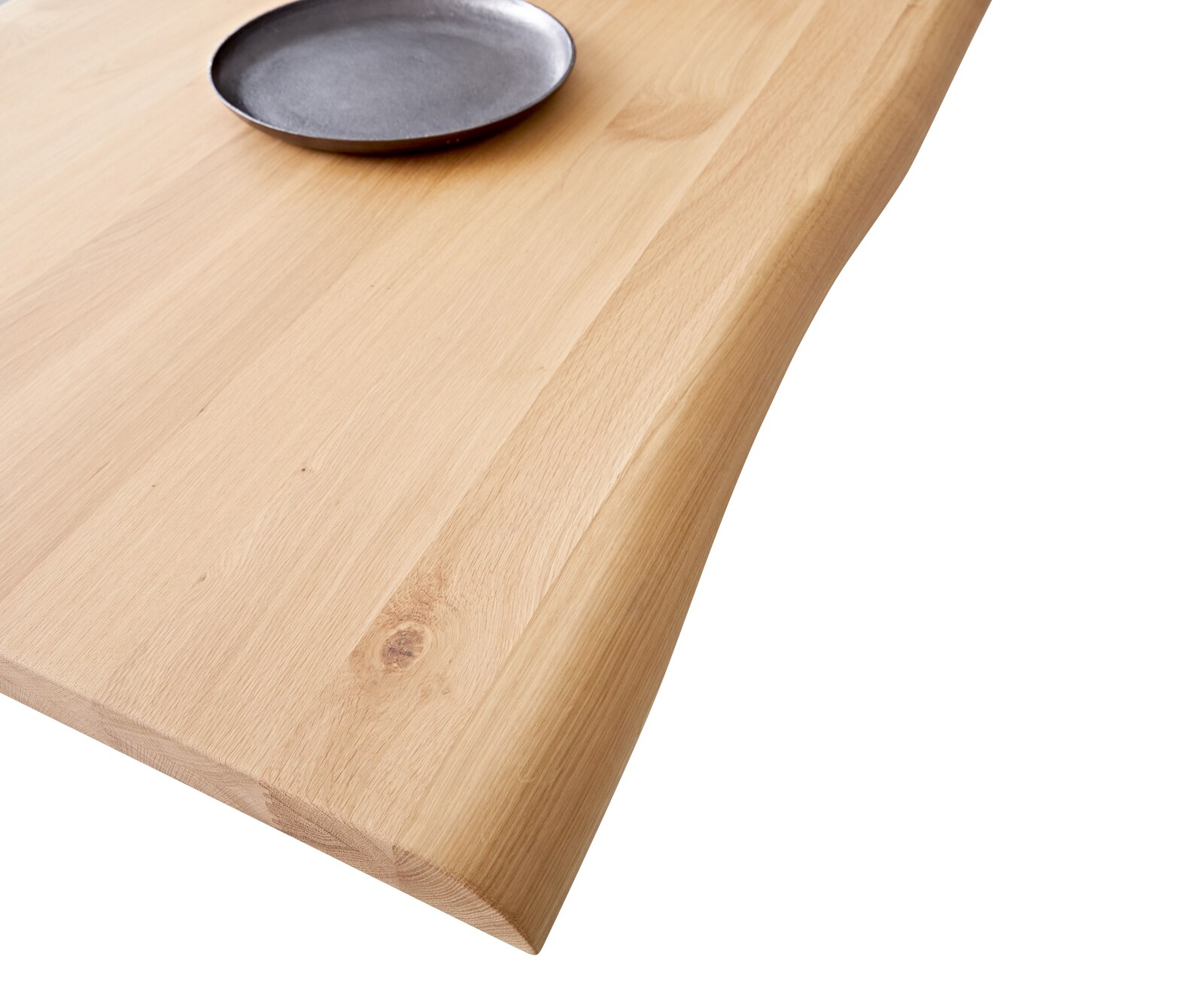 Eettafelblad Edge 260x100x2,5+2,5 eiken natuur gelakt Live-Edge 2