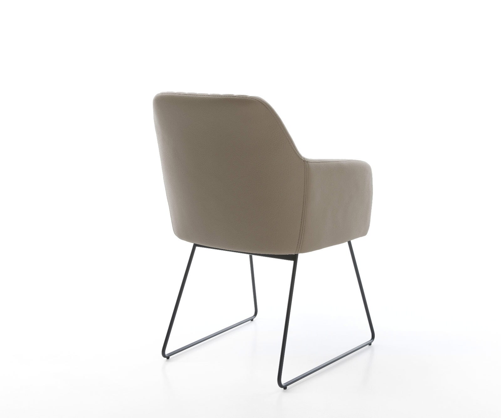 Eetkamerstoel Greg-Flex echt leer mud slipframe zwart pocketveer kern 4