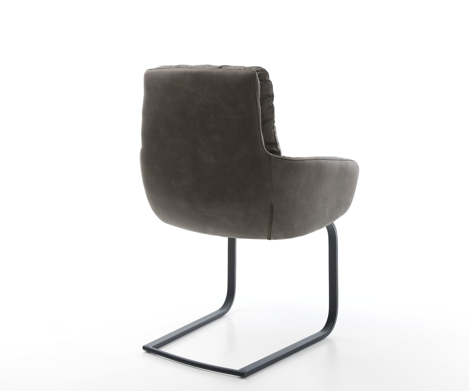 Sledemodel Abelia-Flex met armleuning microvelours antraciet vintage sledemodel vlak zwart 4 Sledemodel Abelia-Flex met armleuning microvelours antraciet vintage sledemodel vlak zwart 4