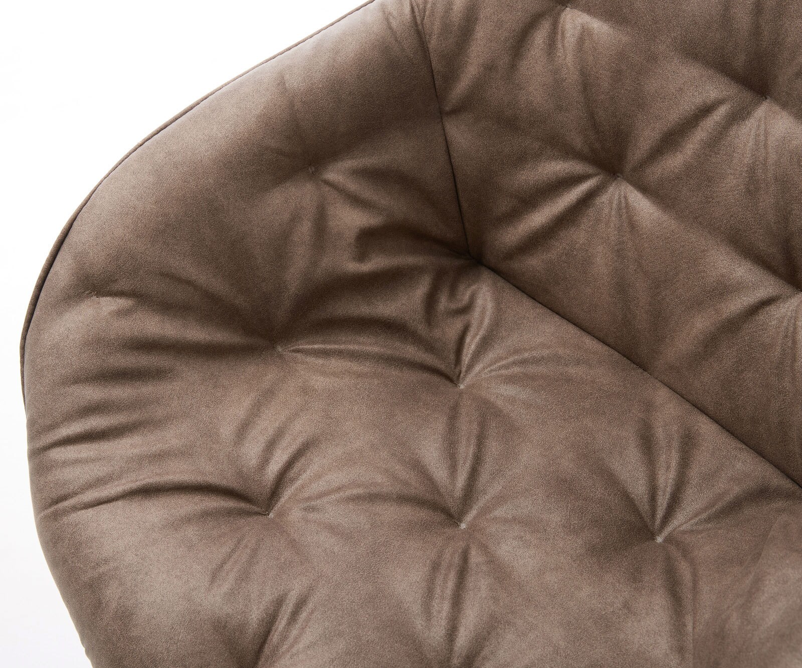 Draaistoel Gaio-Flex microvelours taupe vintage kruisframe breed zwart 360° draaibaar rocker-functie 3 Draaistoel Gaio-Flex microvelours taupe vintage kruisframe breed zwart 360° draaibaar rocker-functie 3