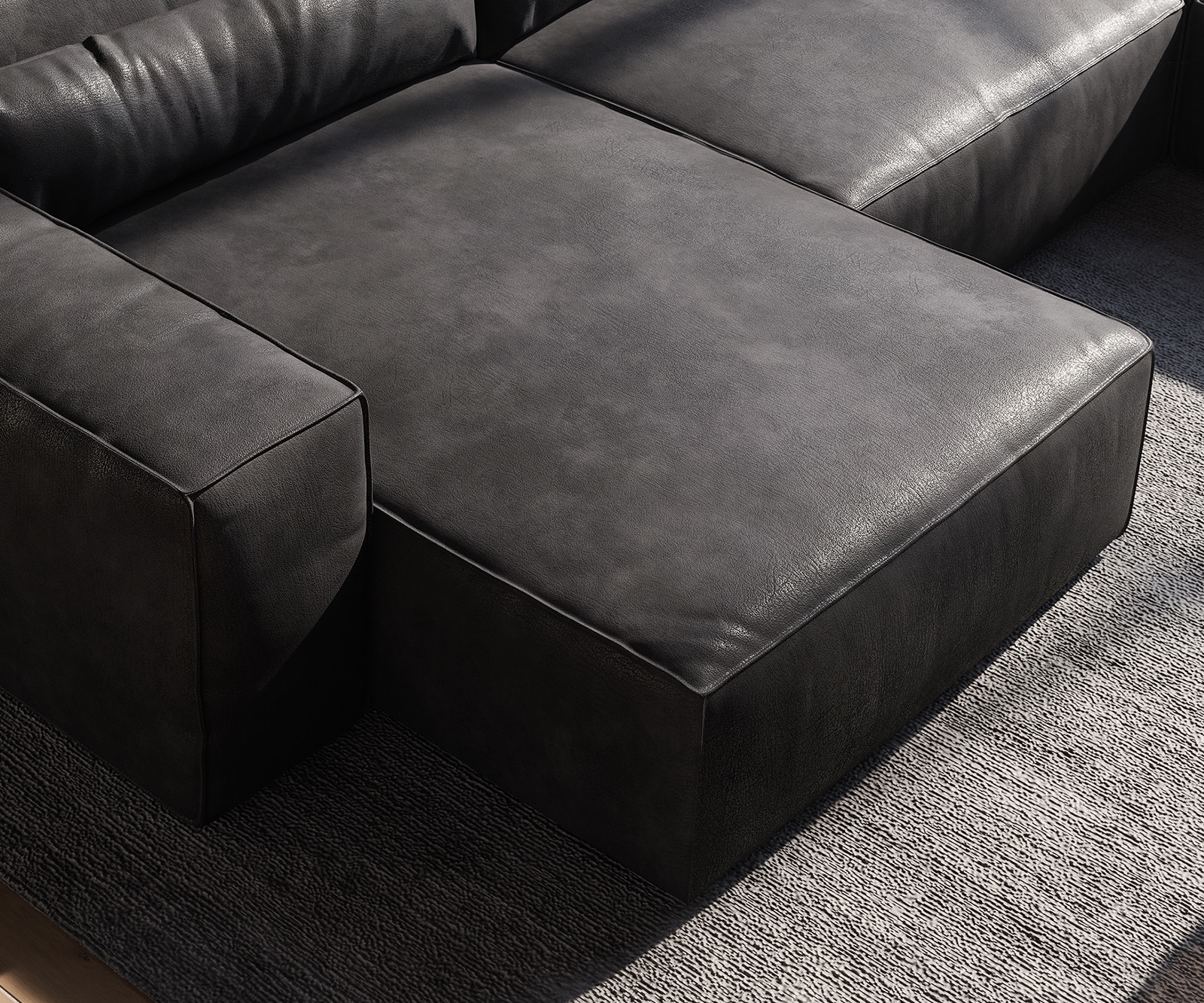 Woonkamerlandschap Sirpio 300x210 cm kunstleer vintage antraciet recamiere variabele 5 Woonkamerlandschap Sirpio 300x210 cm kunstleer vintage antraciet recamiere variabele 5