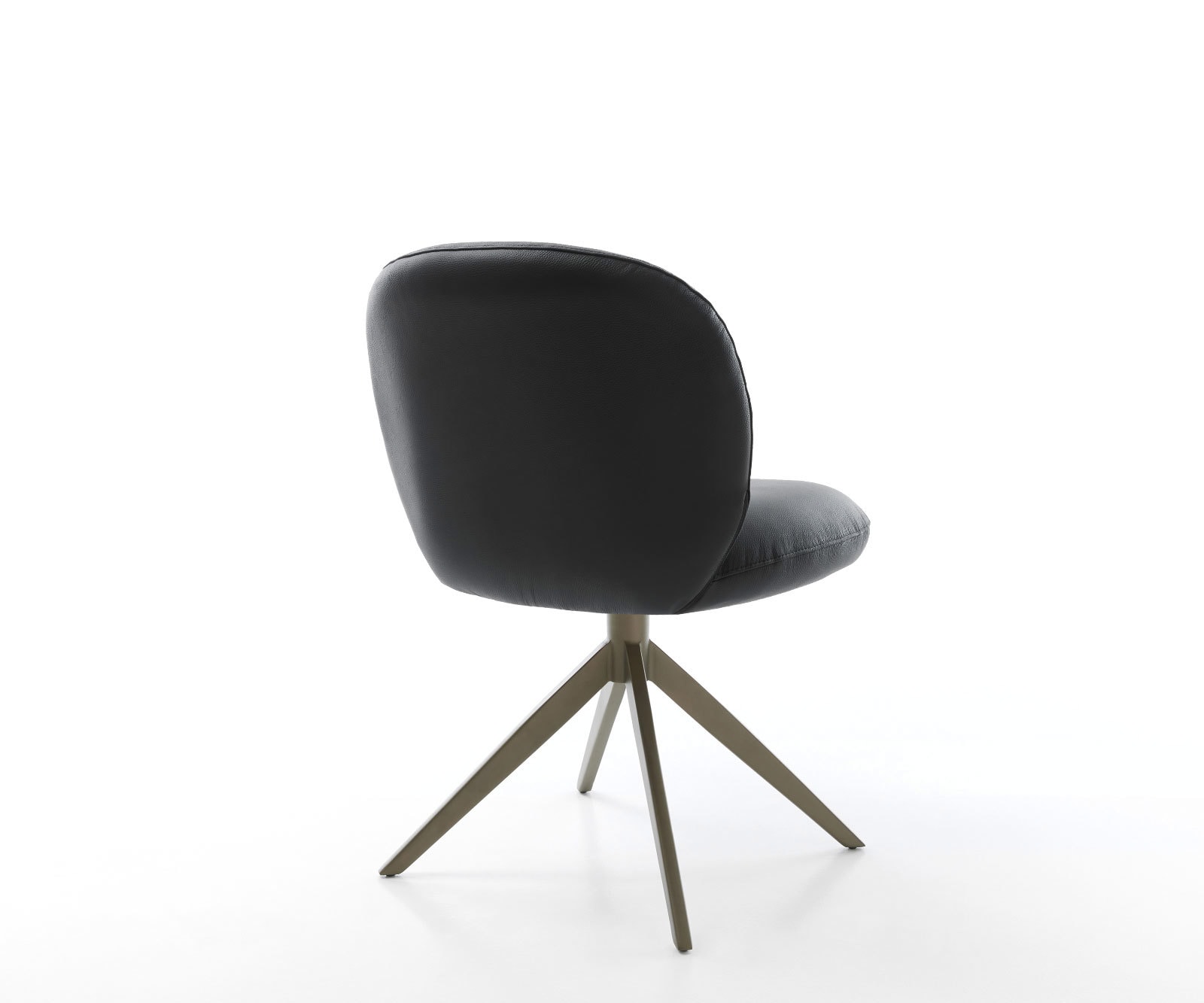 Draaistoel Nube-Flex echt leer zwart kruisframe breed afwerking met titanium 360° draaibaar rocker-functie pocketveer kern 4 Draaistoel Nube-Flex echt leer zwart kruisframe breed afwerking met titanium 360° draaibaar rocker-functie pocketveer kern 4