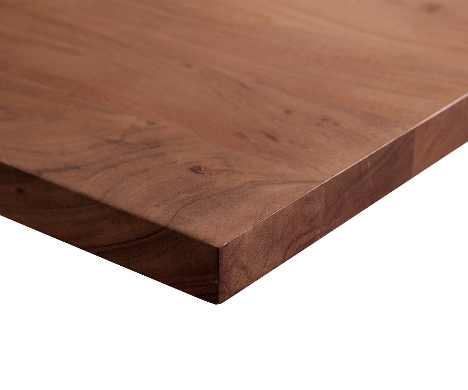 Eettafel Edge 200x100cm XL acacia bruin middenpoot vlak staal zilver 3 Eettafel Edge 200x100cm XL acacia bruin middenpoot vlak staal zilver 3