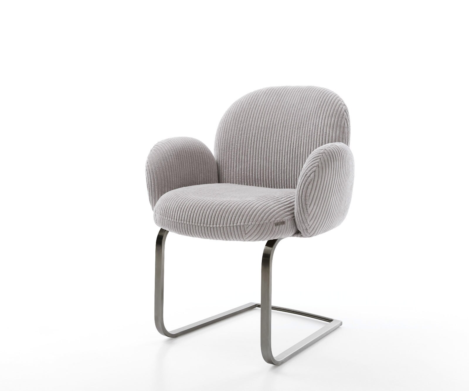 Sledemodel Nube-Flex met armleuning koord zilver grijs sledemodel vlak grafiet pocketveer kern 1
