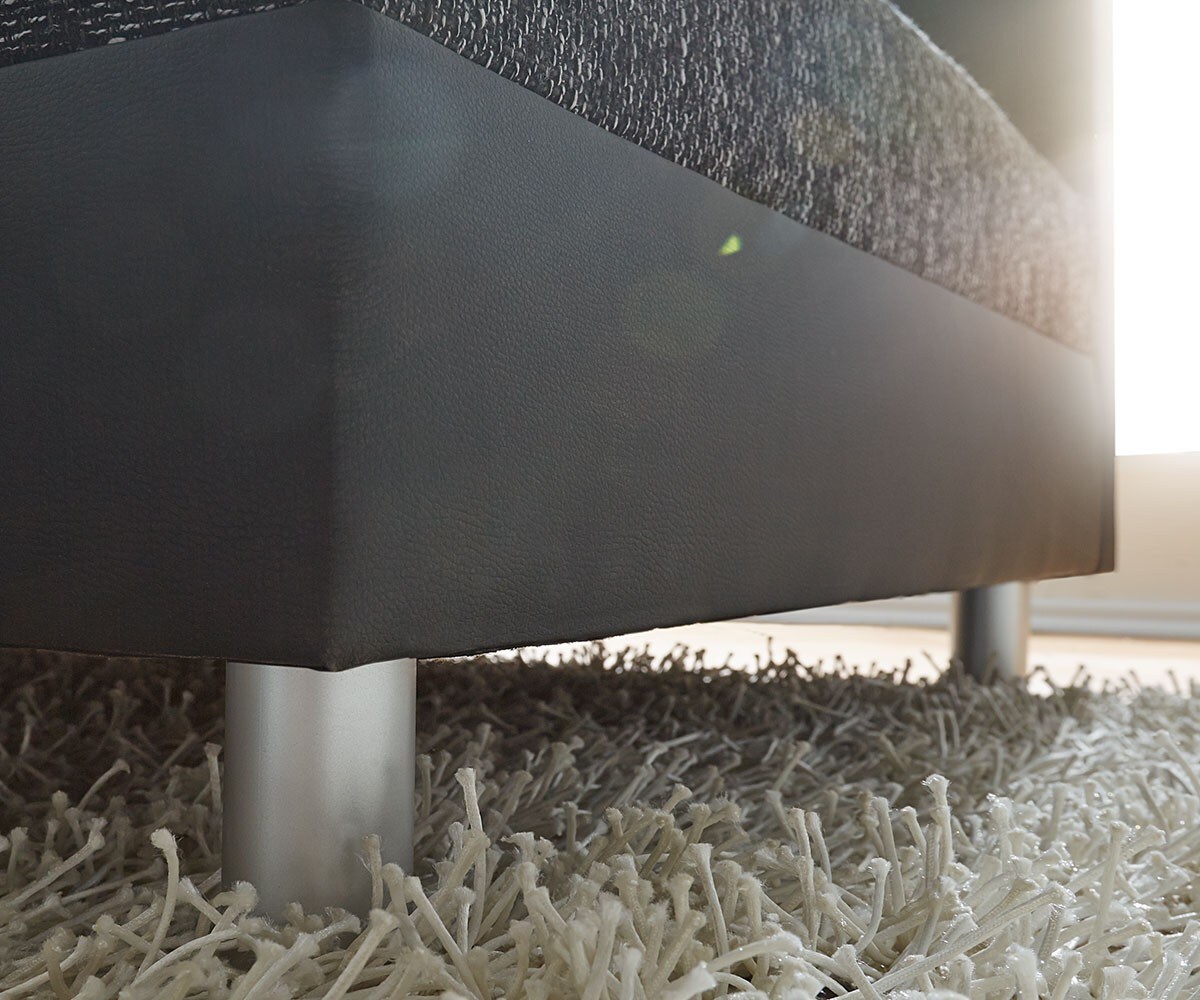 Hoekbank Clovis zwart modulair armleuning ottomane links 6