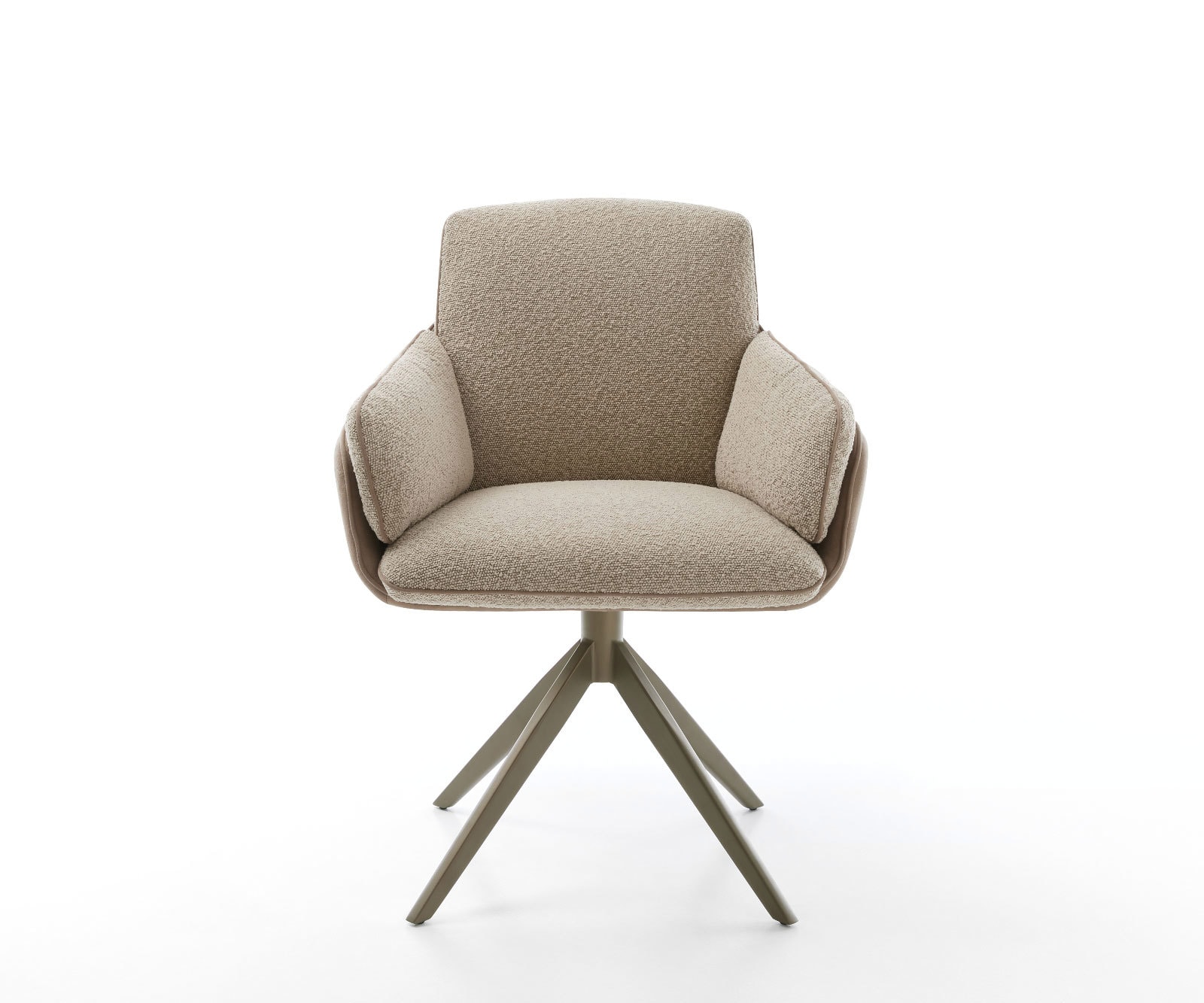 Draaistoel Luan-Flex met armleuning materiaalmix mud kruisframe breed afwerking met titanium 360° draaibaar 1 Draaistoel Luan-Flex met armleuning materiaalmix mud kruisframe breed afwerking met titanium 360° draaibaar 1