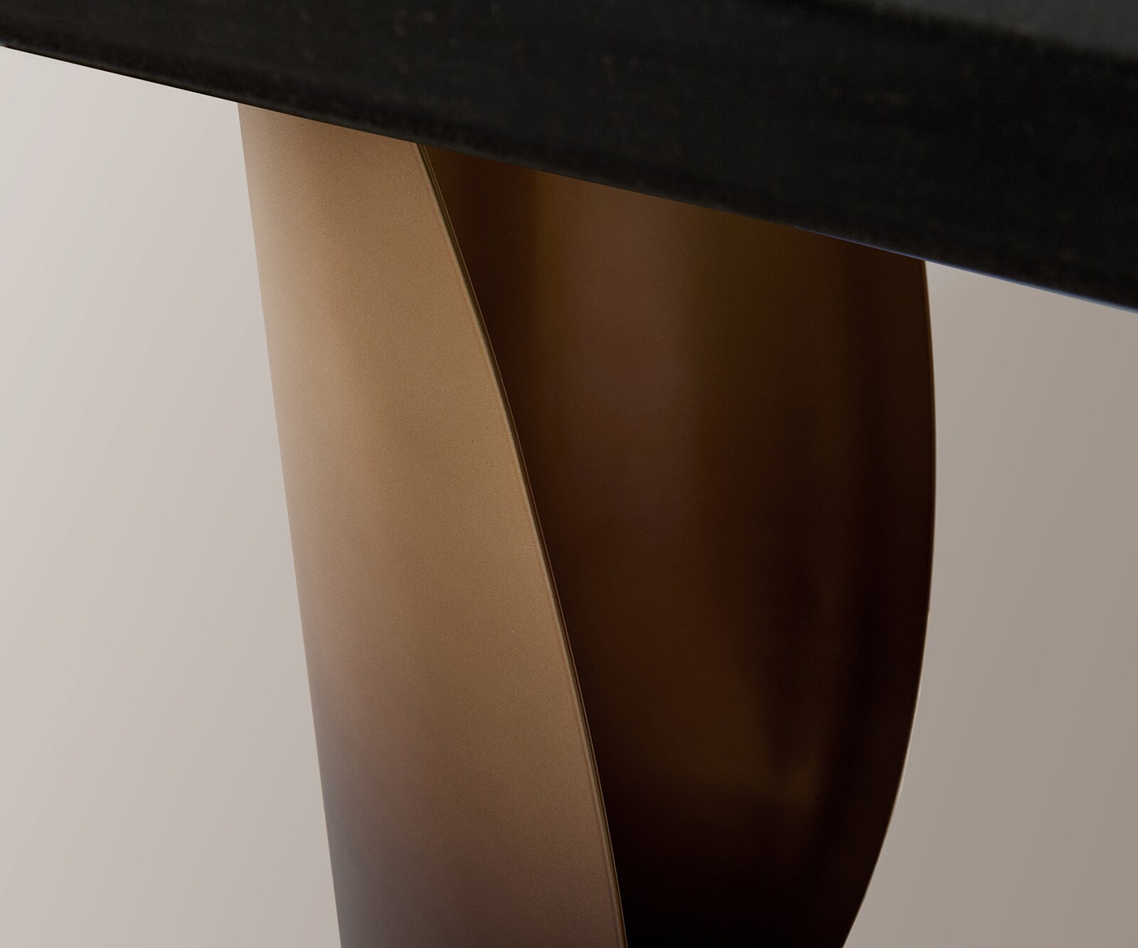 Consoletafel Solena 135x40 cm marmer zwart zilver metaal goud fusion afwerking 4