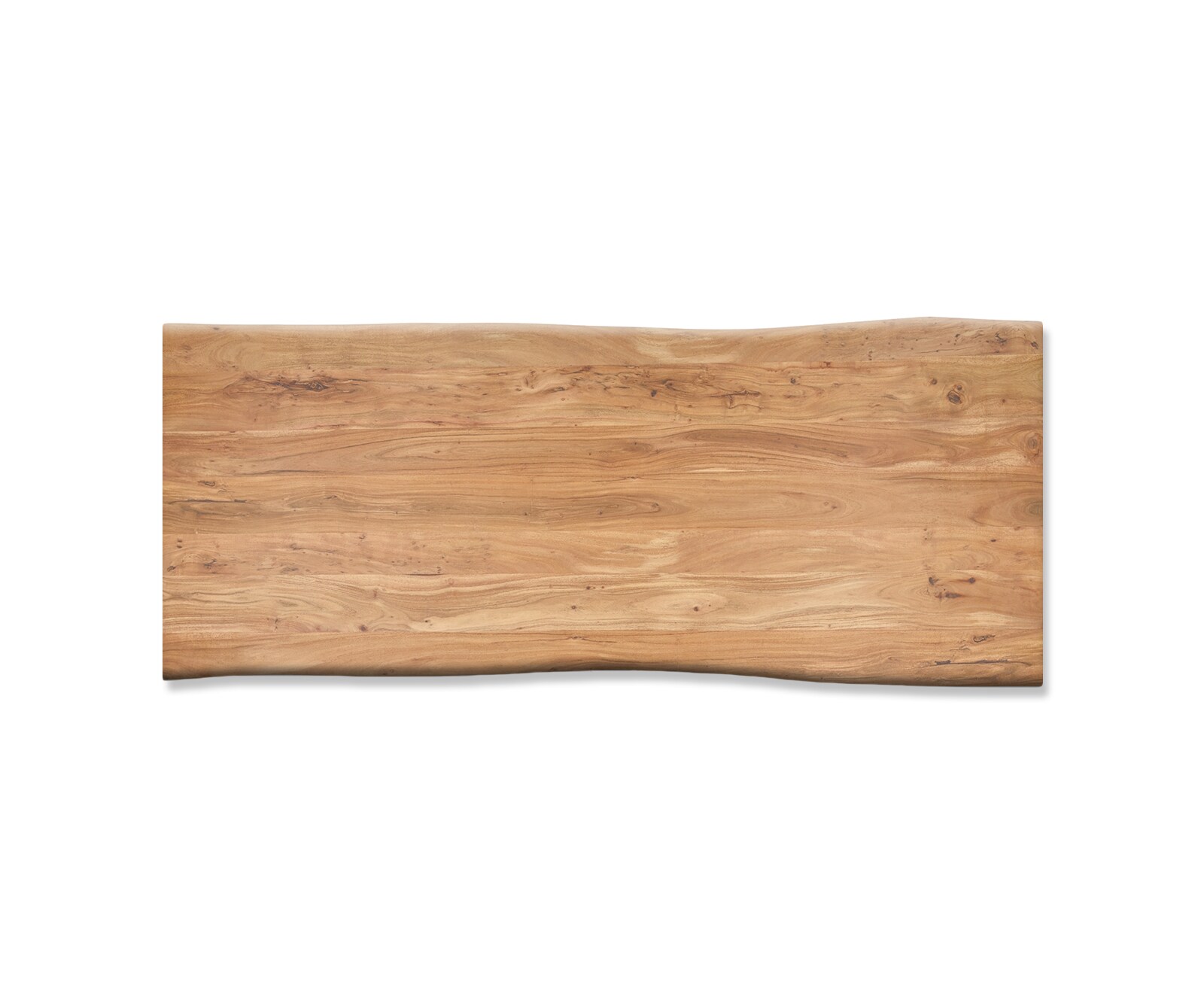 Eettafel Edge 240x100cm acacia natuur roestvrijstaal breed Live-Edge 4