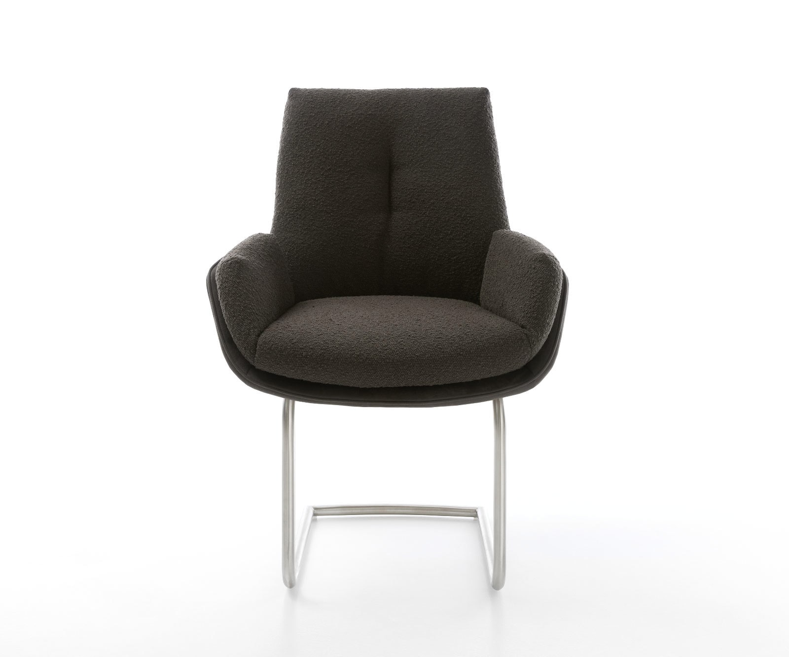 Sledemodel Clea-Flex materiaalmix zwart sledemodel rond roestvrij staal 1 Sledemodel Clea-Flex materiaalmix zwart sledemodel rond roestvrij staal 1