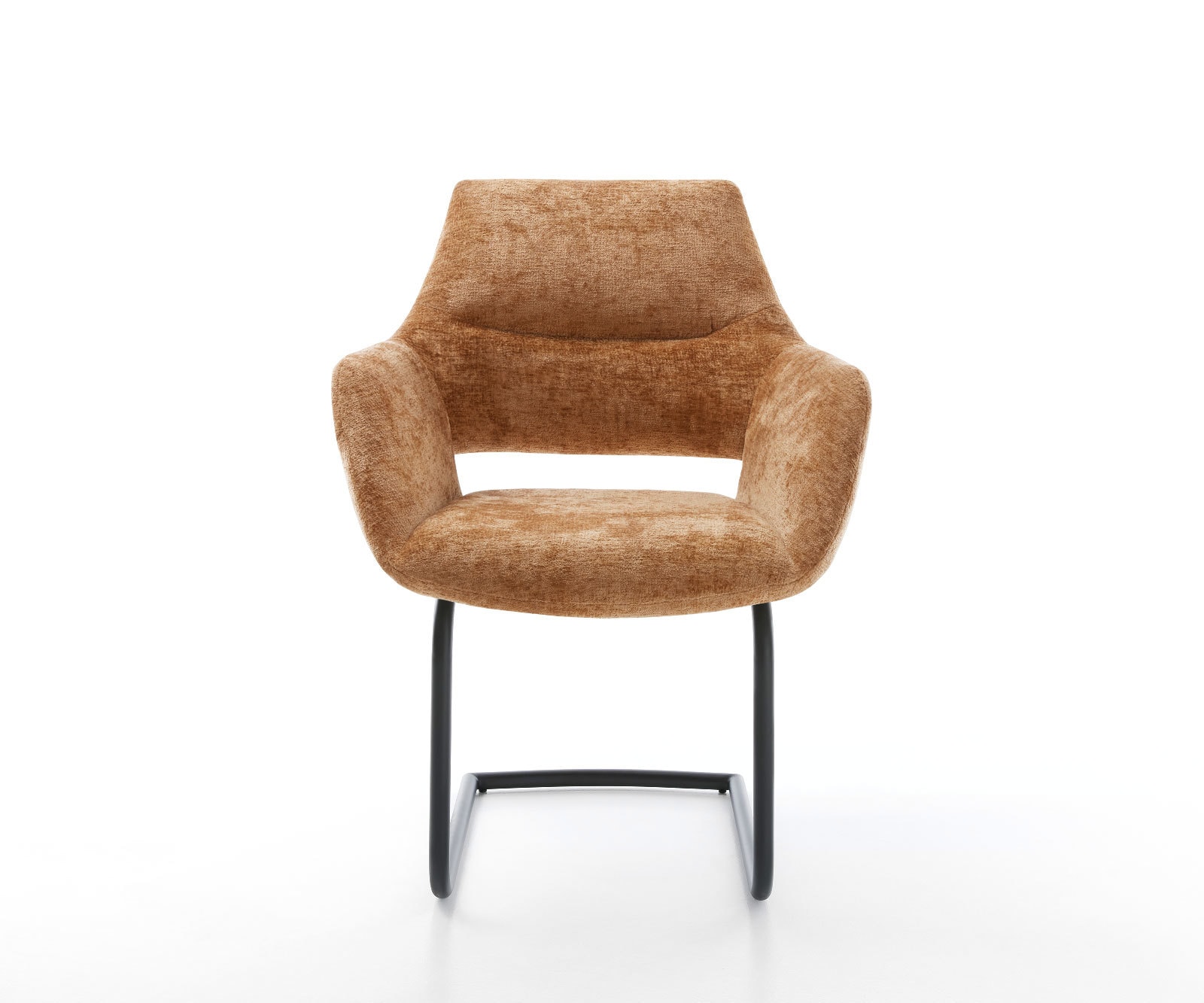 Sledemodel Yago-Flex met armleuning chenille Roest sledemodel rond zwart pocketveer kern 1 Sledemodel Yago-Flex met armleuning chenille Roest sledemodel rond zwart pocketveer kern 1