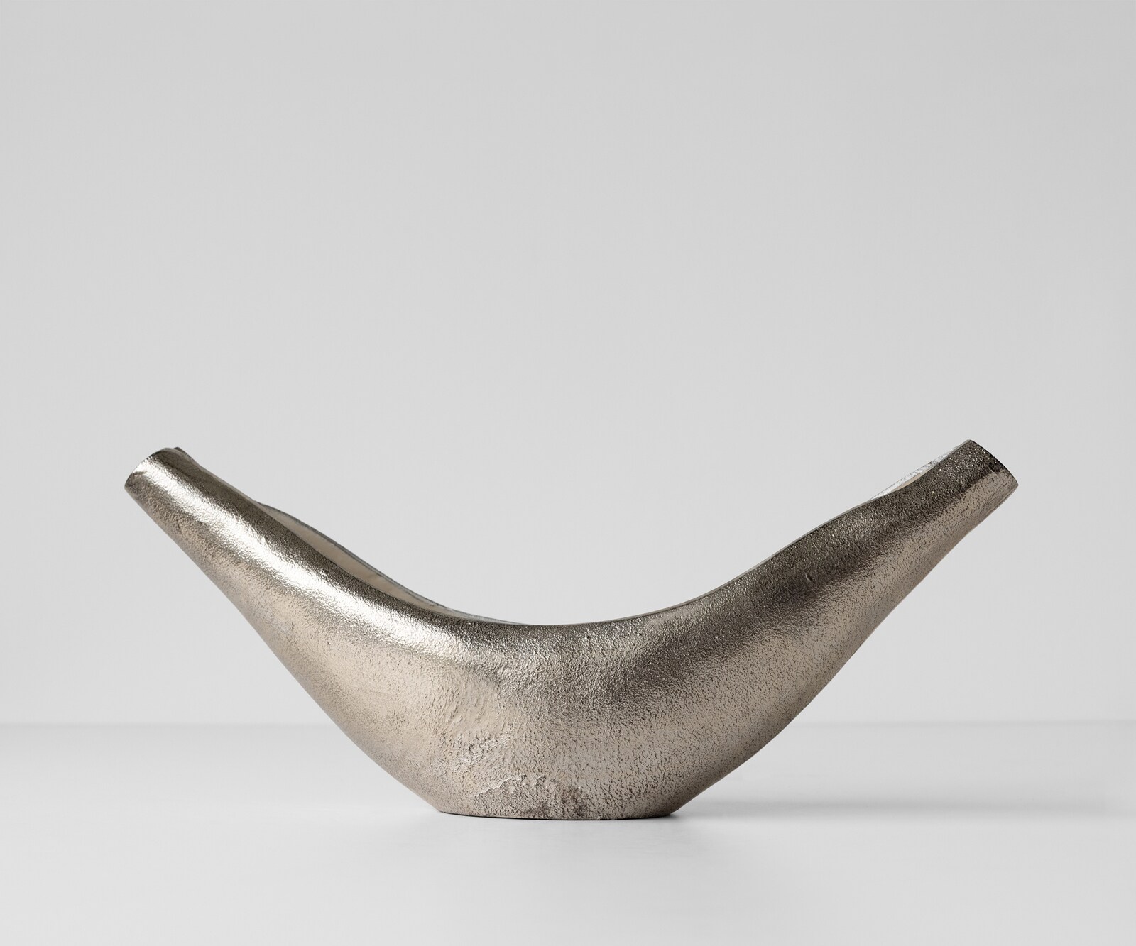 Sculptuur Navira B51 x D13 x H20 cm Aluminium Platin Opal Handgemaakt 2